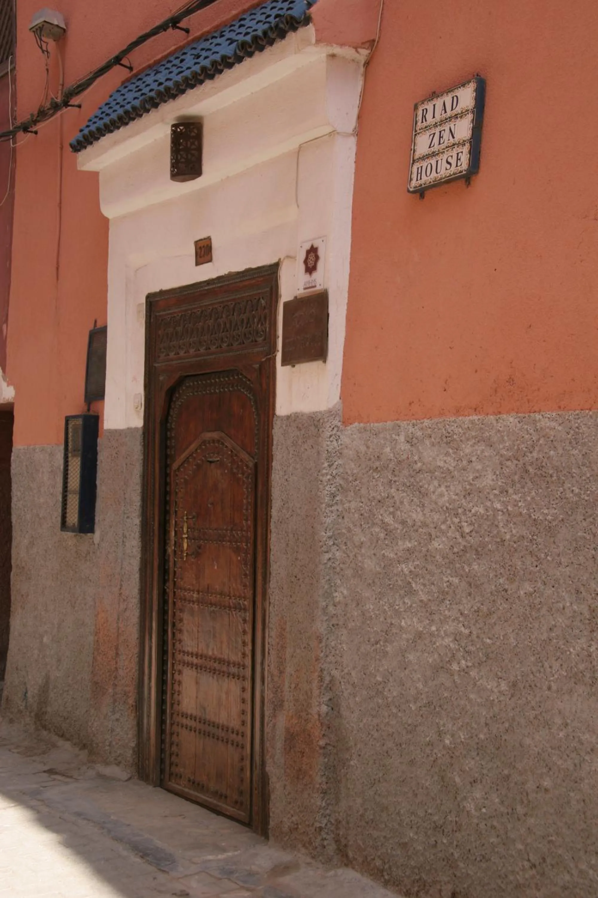 Facade/entrance in Riad Zen House