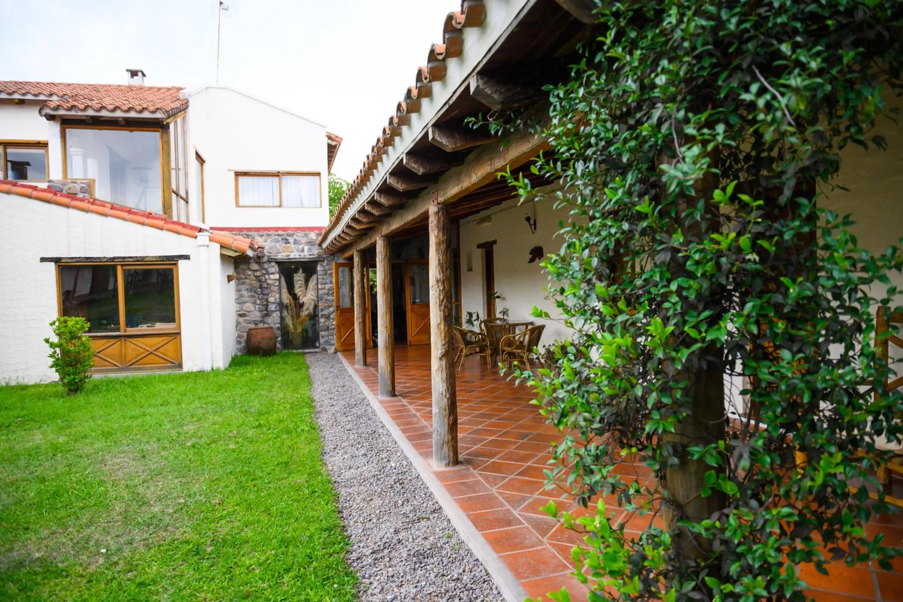 Patio in Hosteria La Caldera