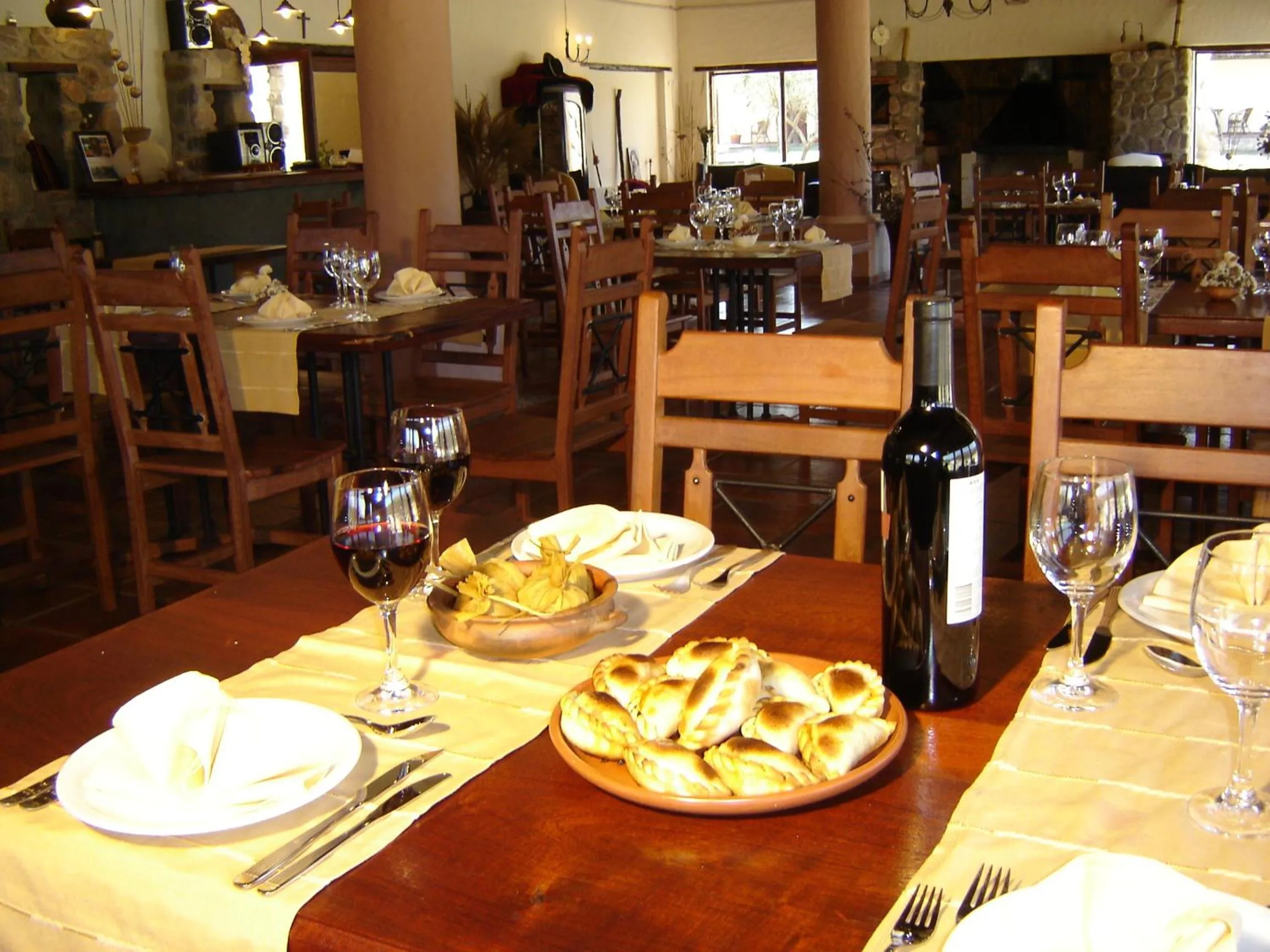 Food and drinks in Hosteria La Caldera