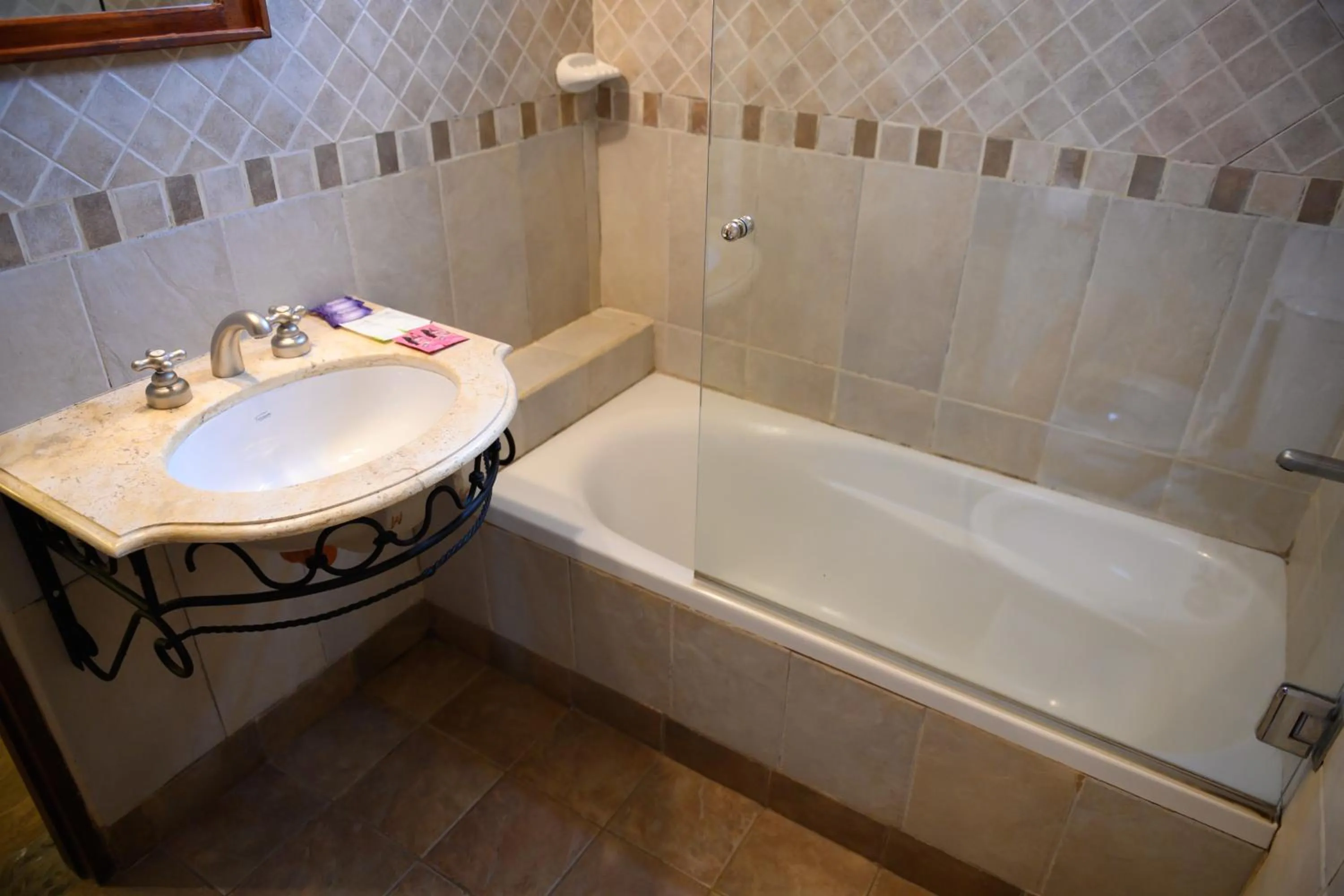 Bathroom in Hosteria La Caldera