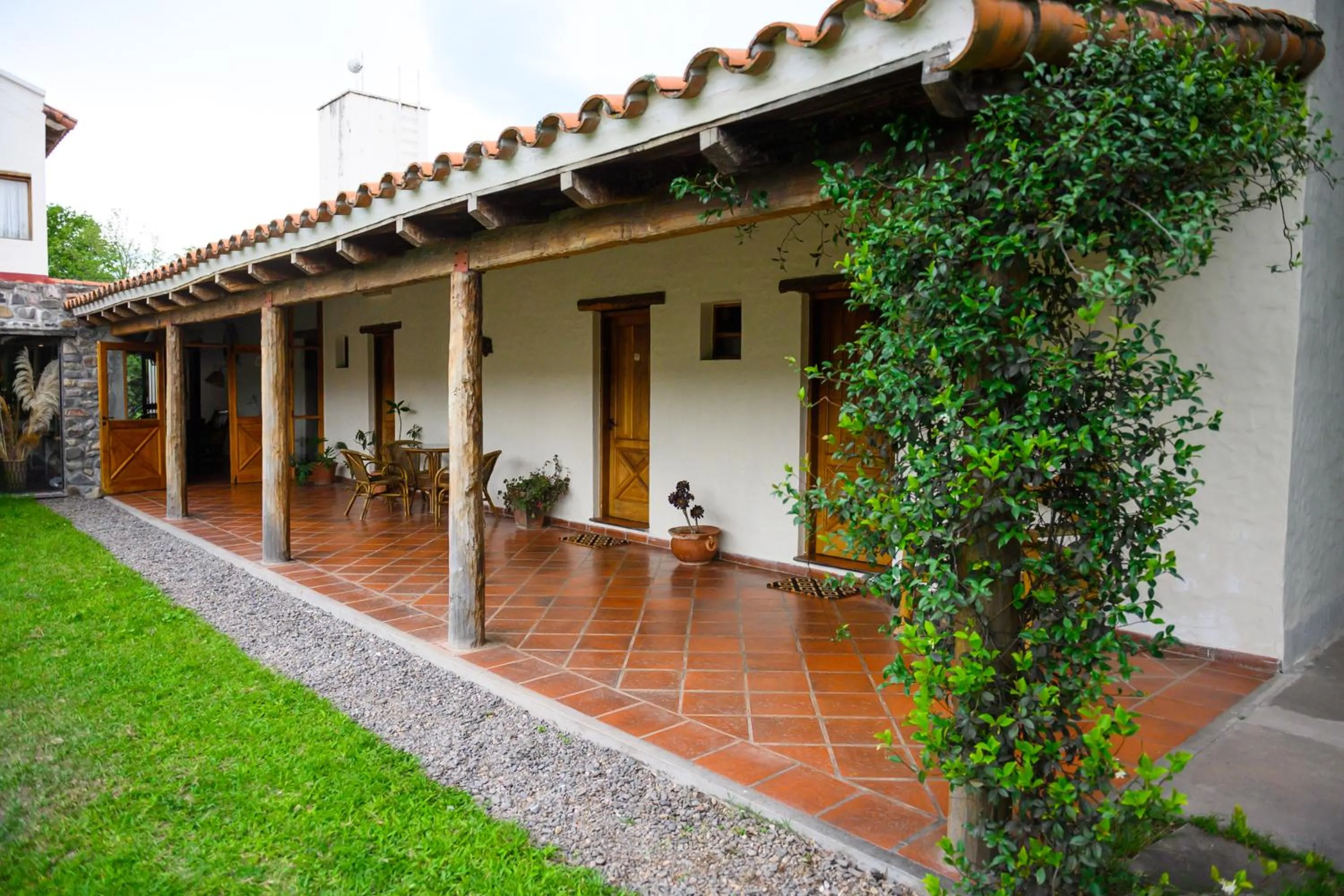 Patio in Hosteria La Caldera