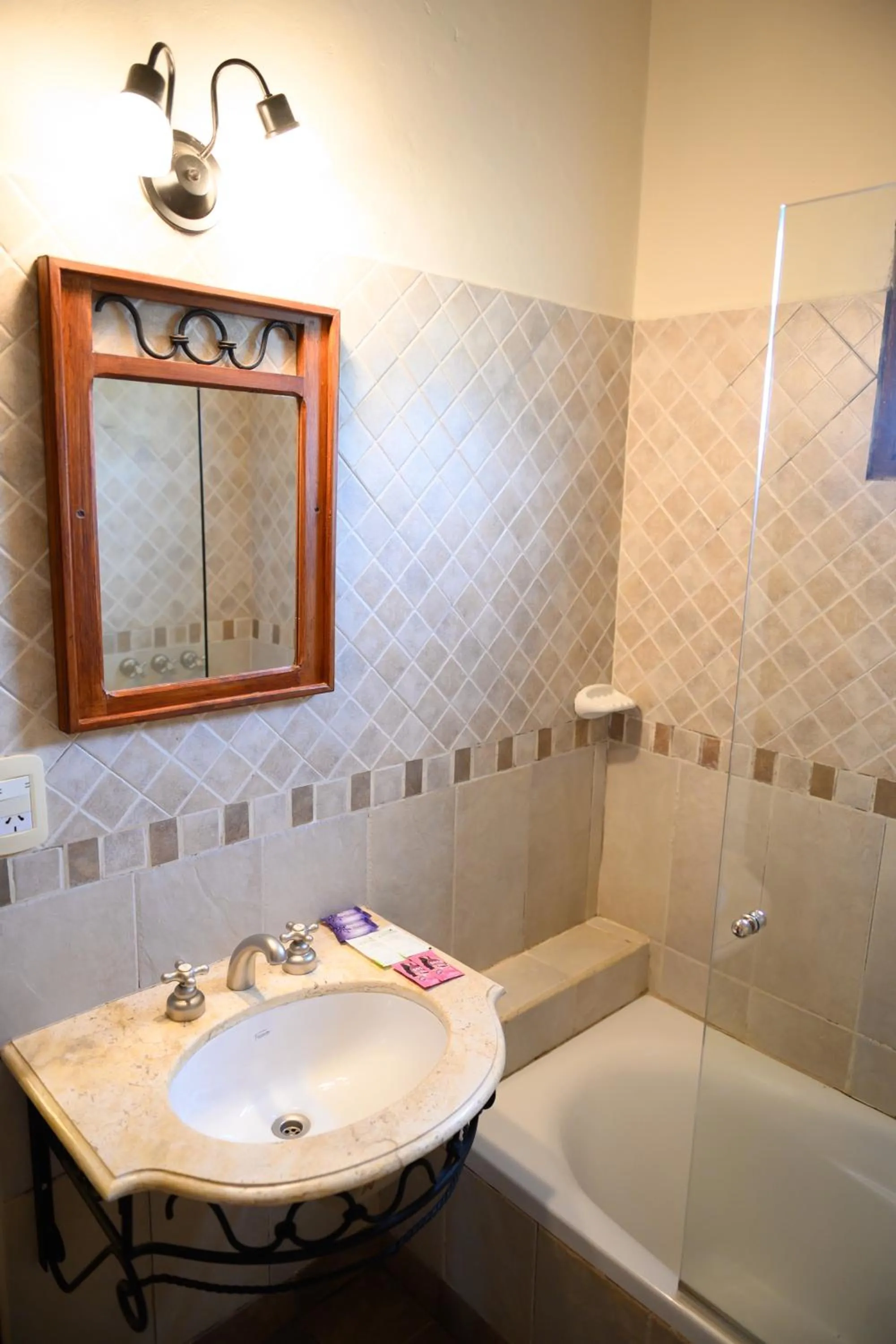Bathroom in Hosteria La Caldera