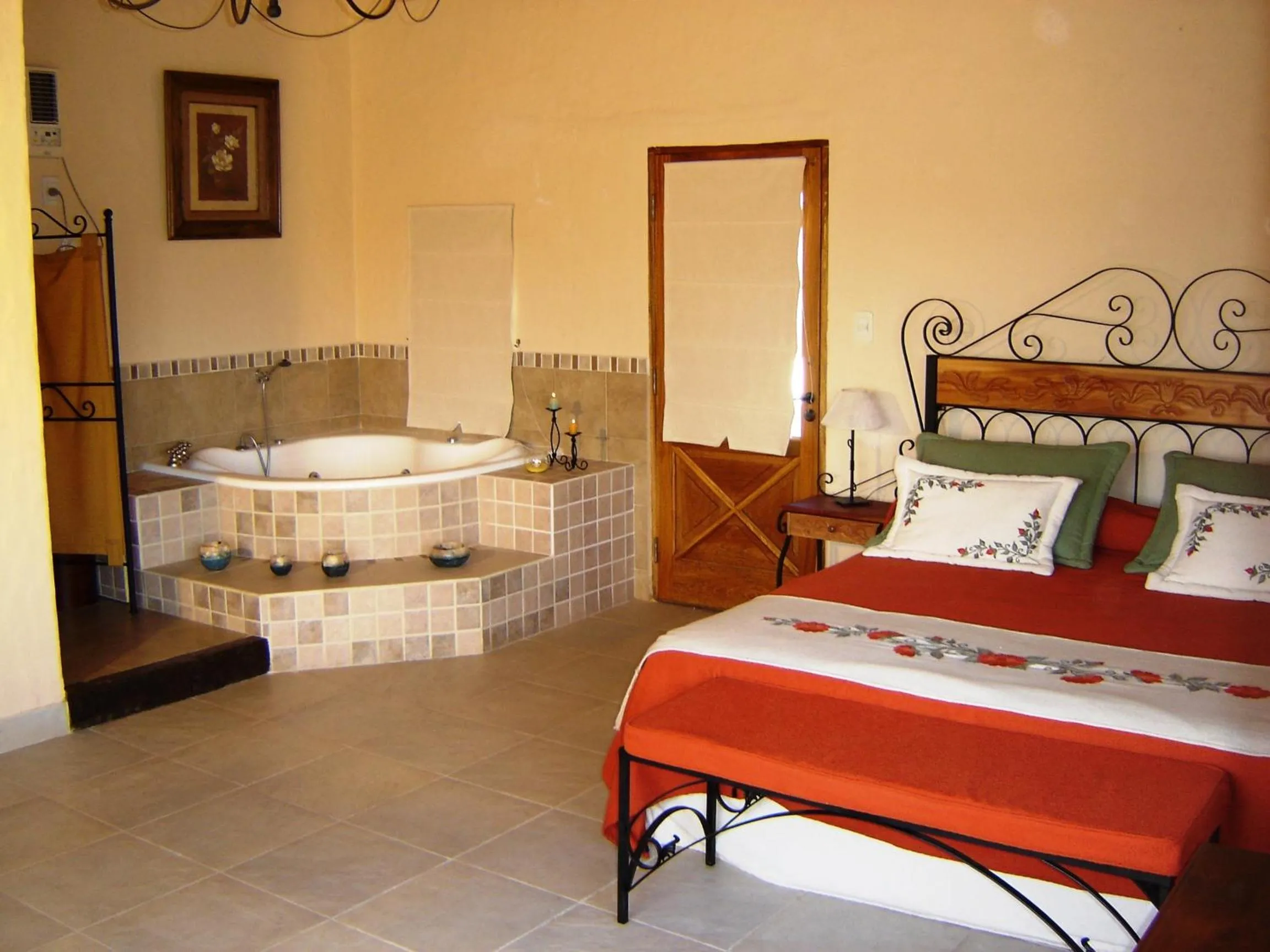 Bed in Hosteria La Caldera
