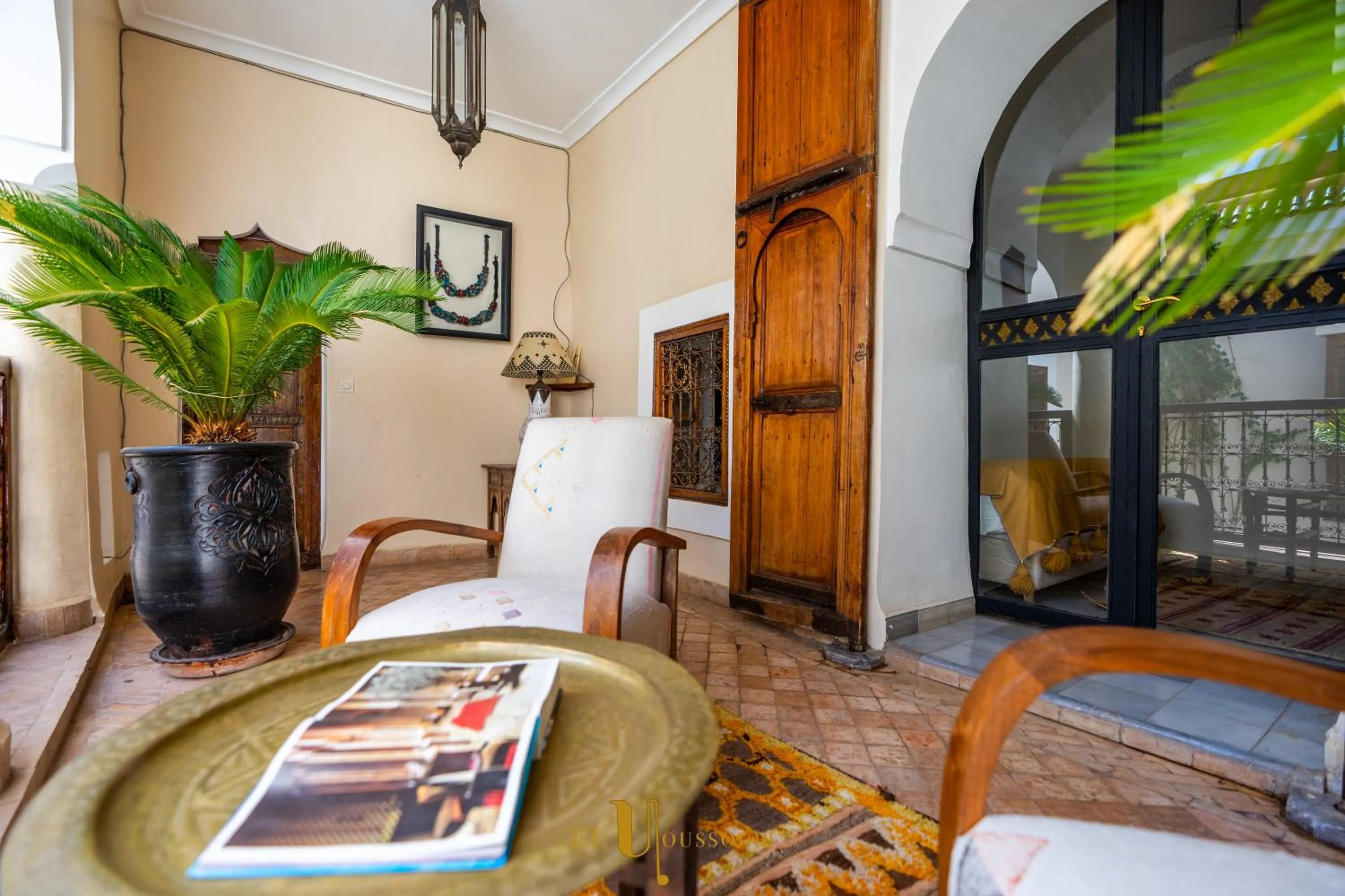 Seating area in Riad El Youssoufi