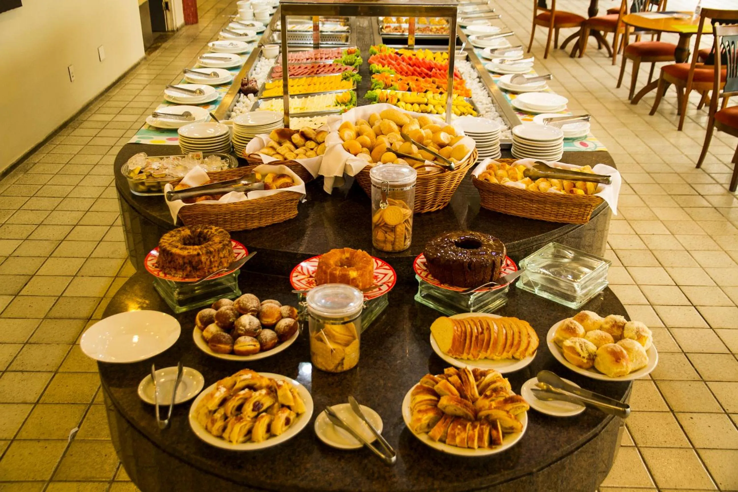 Buffet breakfast in Resort Arcobaleno All Inclusive