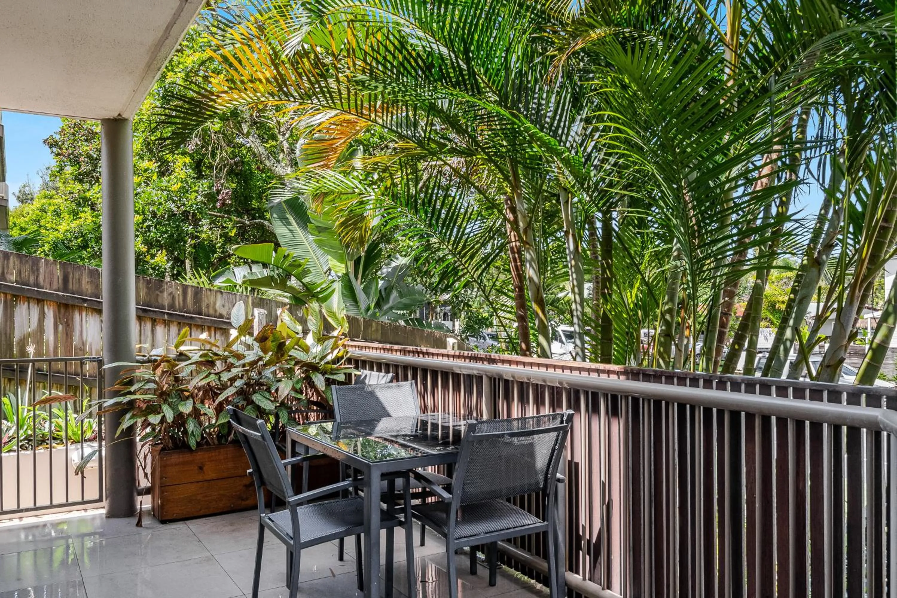 Patio in Beaches Apartments Byron Bay