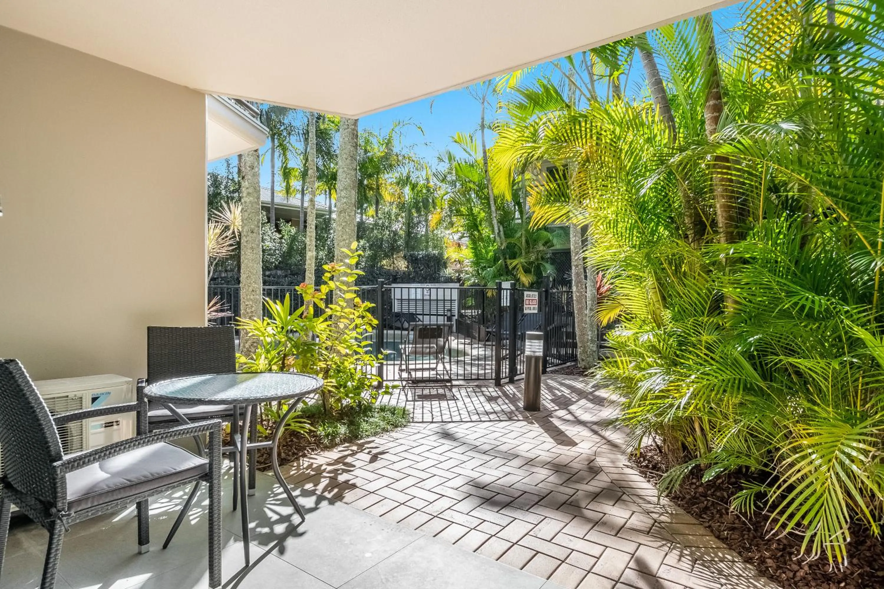 Patio in Beaches Apartments Byron Bay