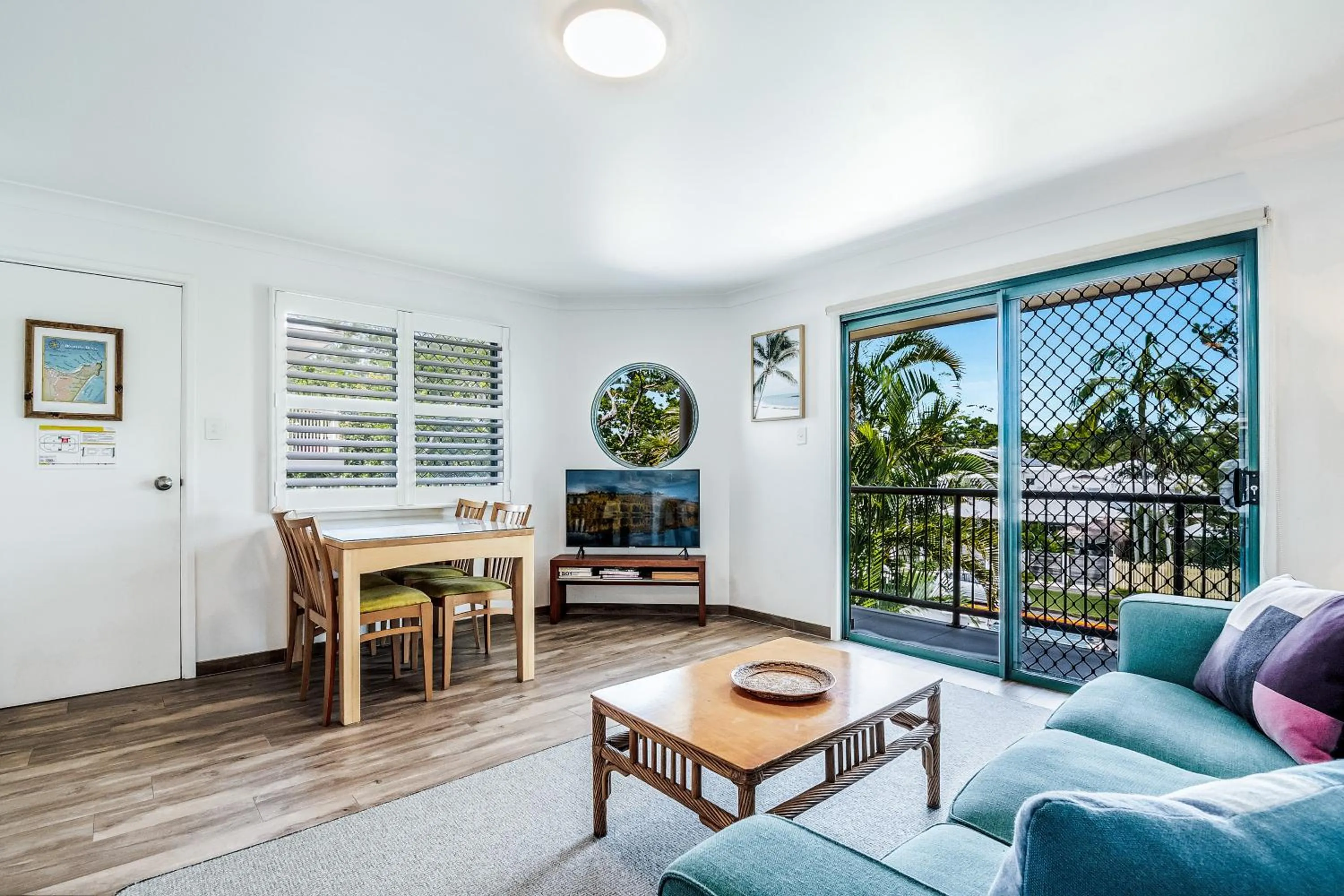 Living room in Beaches Apartments Byron Bay