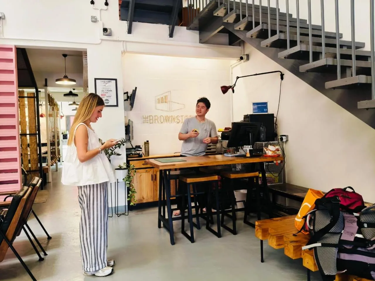 Property building in The Brownstone Hostel &amp; Space