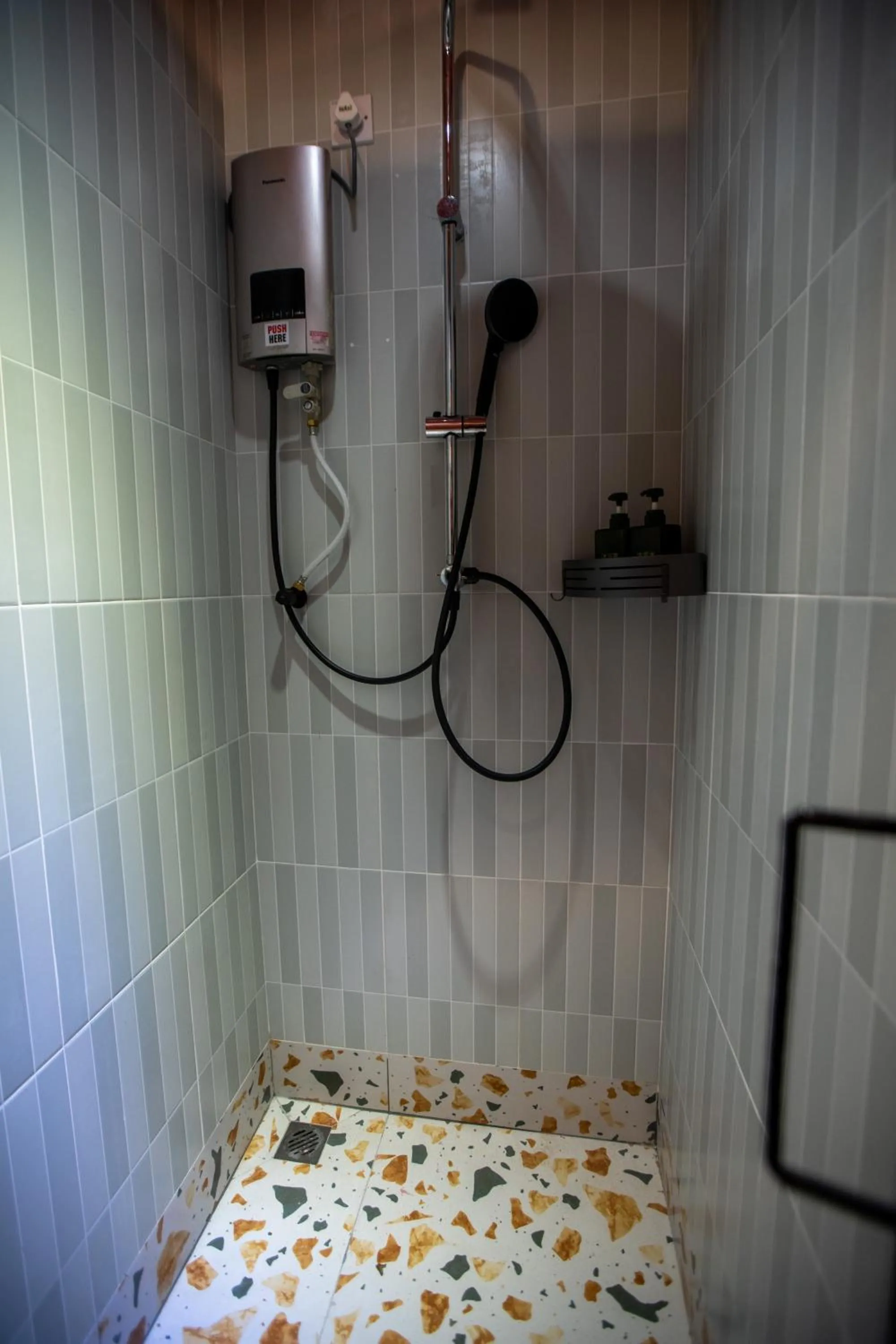 Shower in The Brownstone Hostel & Space