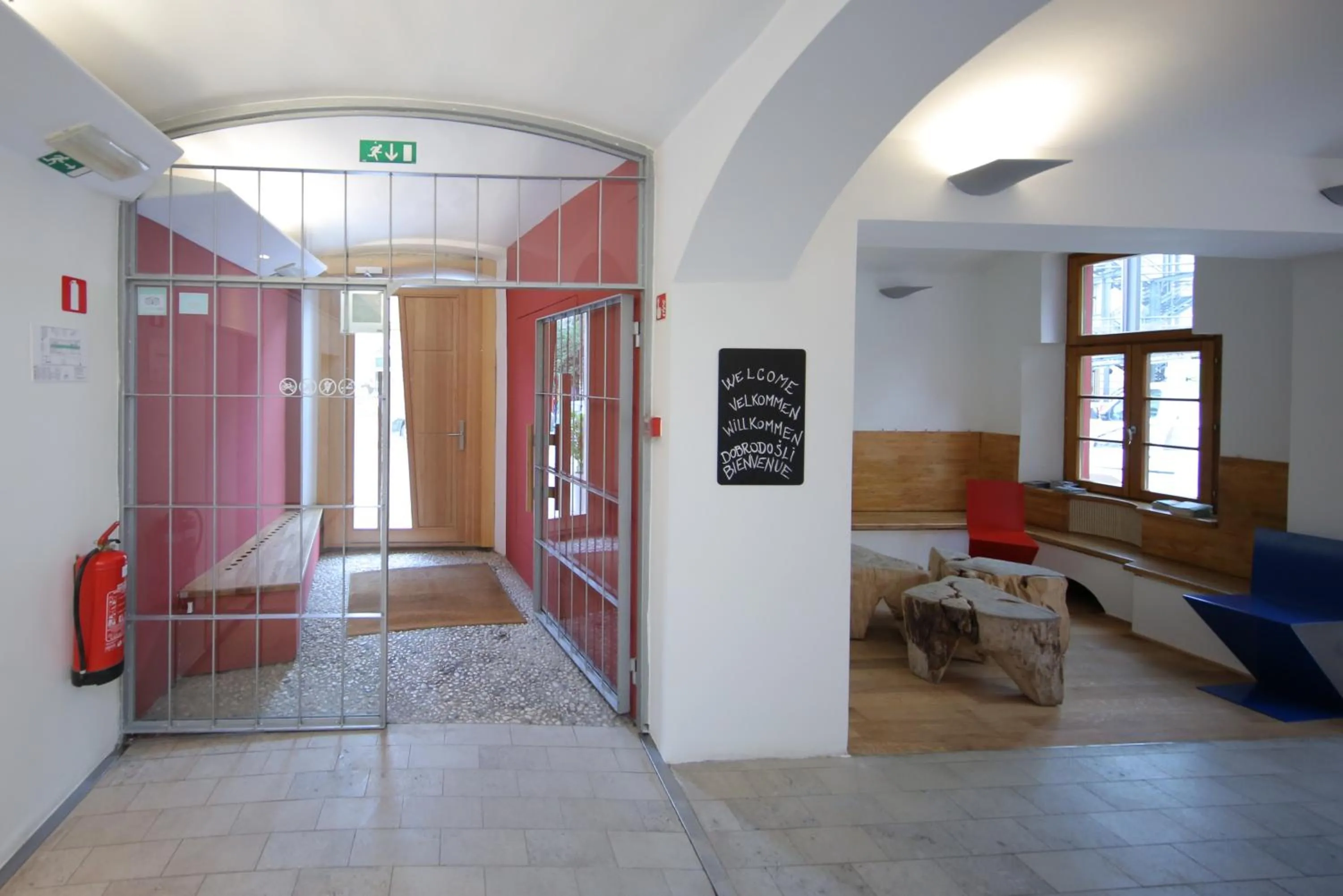 Lobby or reception in Hostel Celica