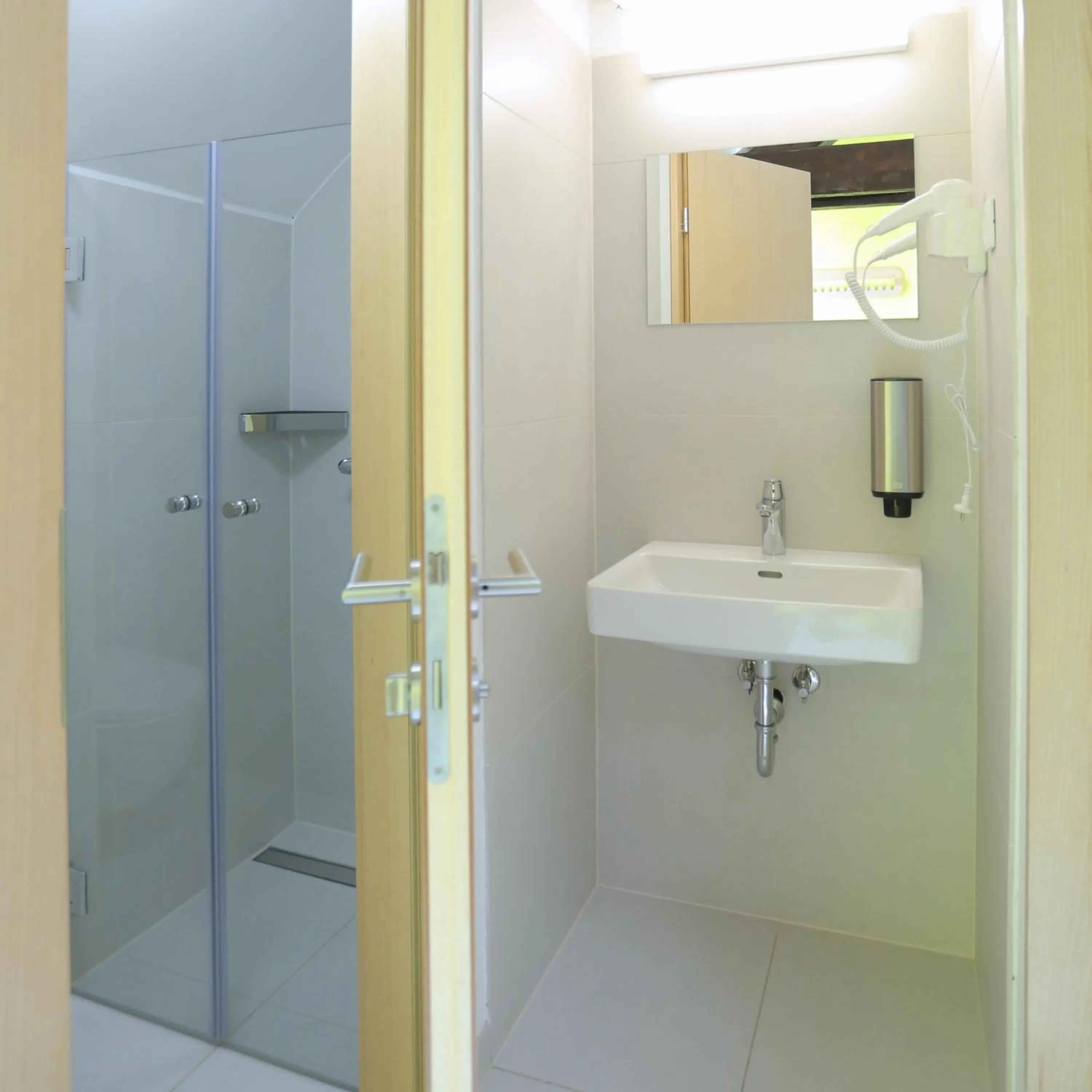 Shower in Hostel Celica