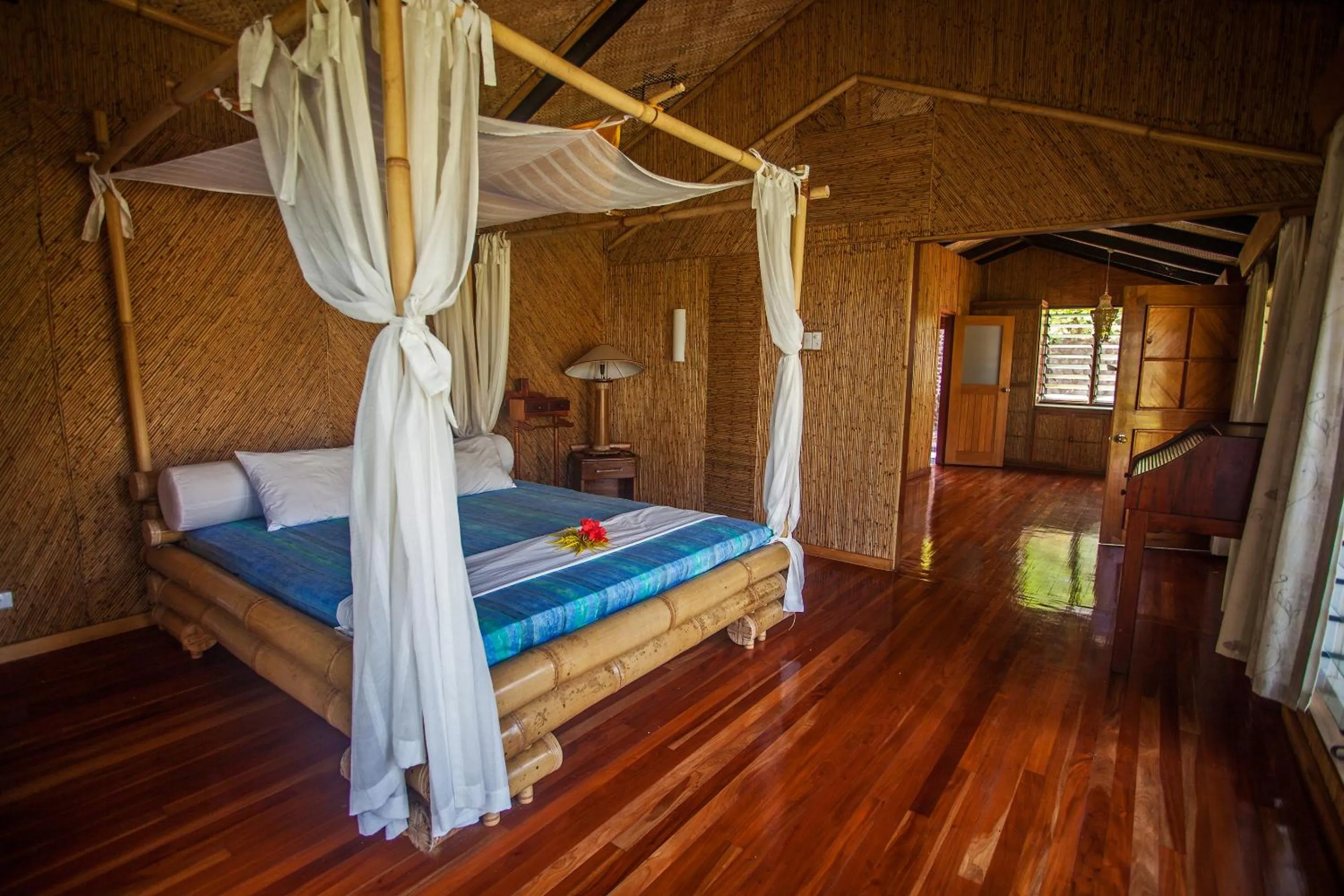 Bed in Maravu Taveuni Lodge
