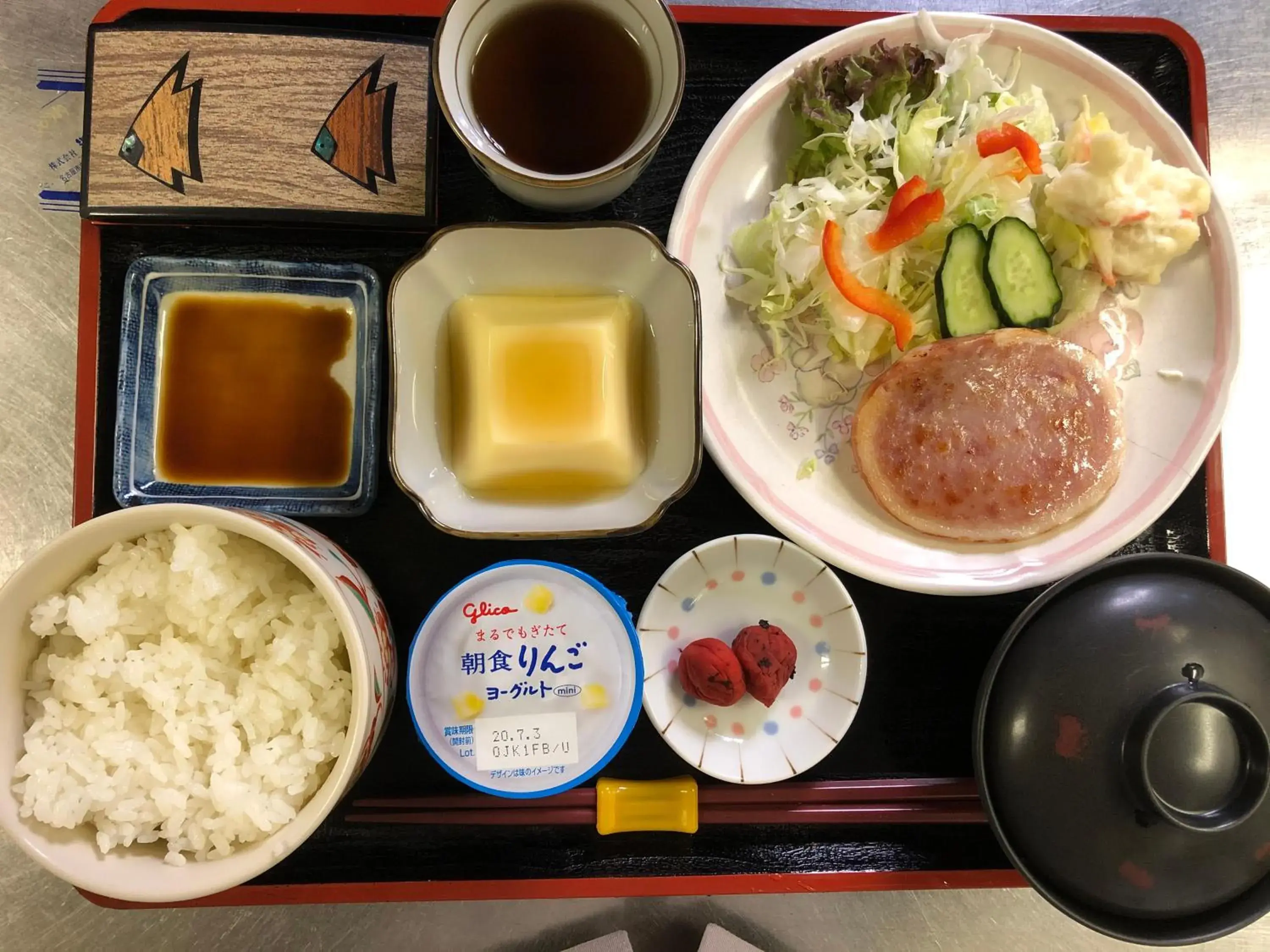 Asian breakfast in Asahi City Inn Hotel