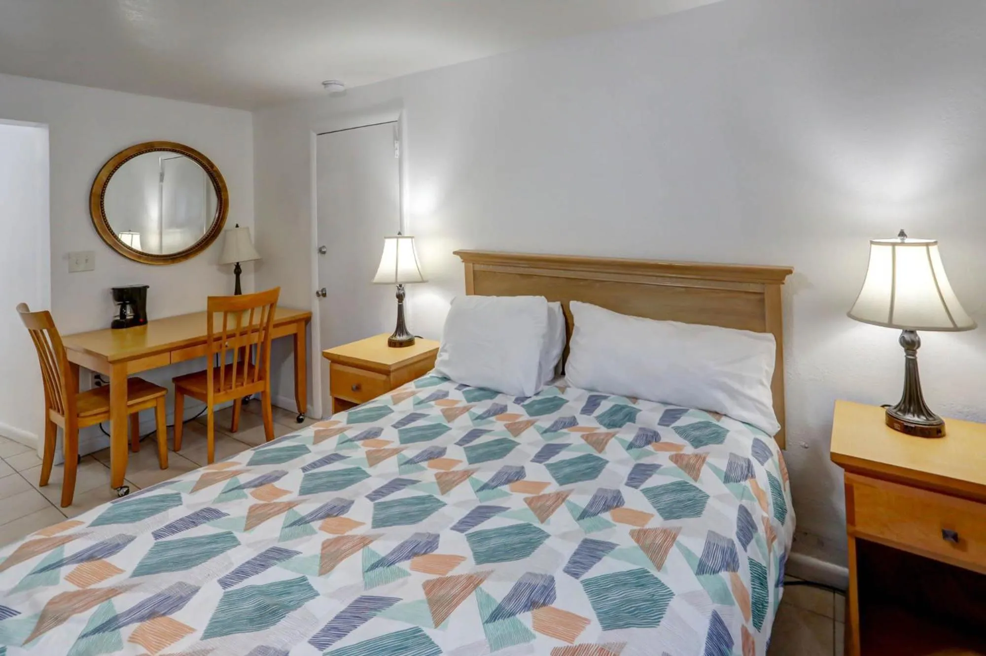 Bed in Richard's Motel