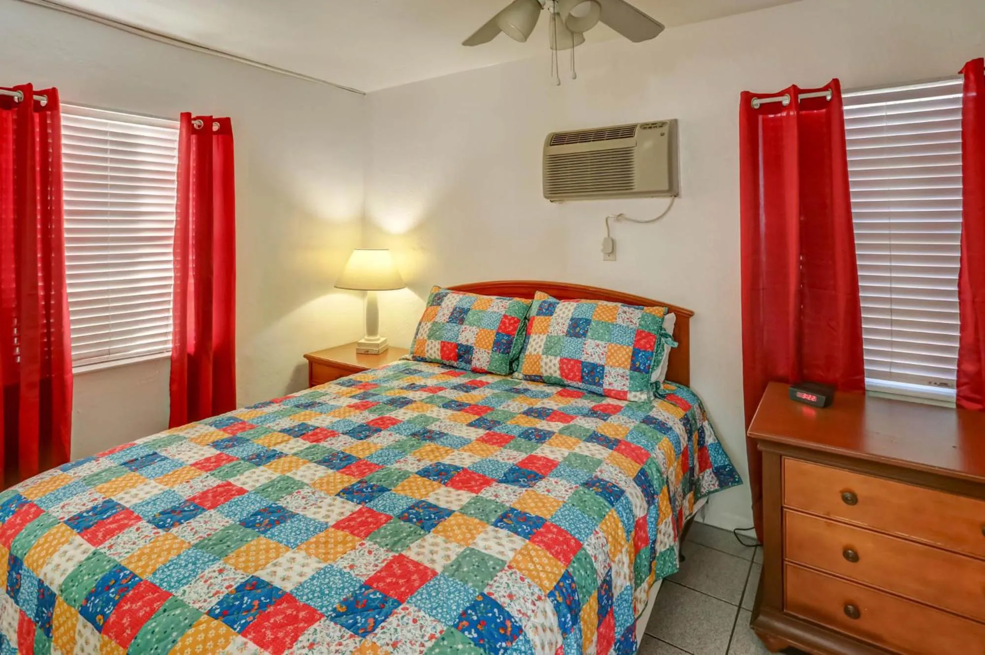 Bed in Richard's Motel