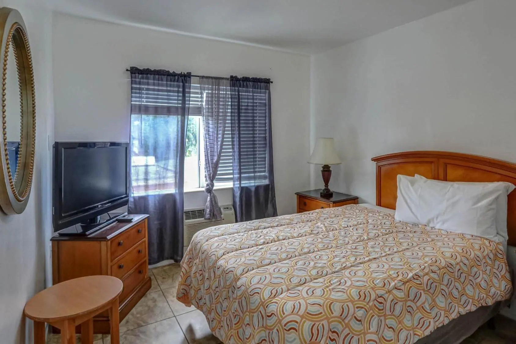 Bed in Richard's Motel