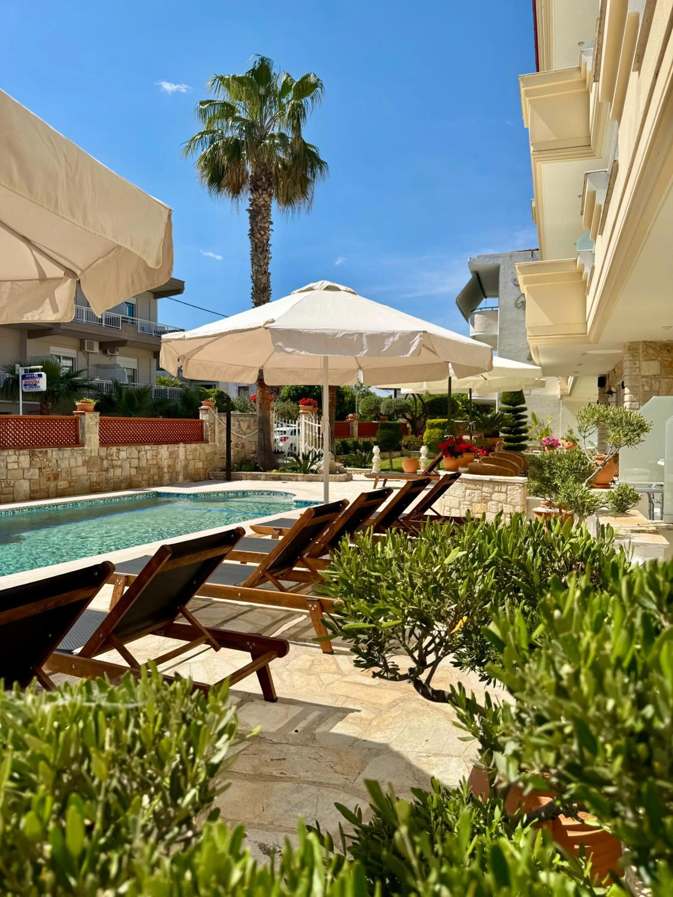 Pool view in Melis Studios