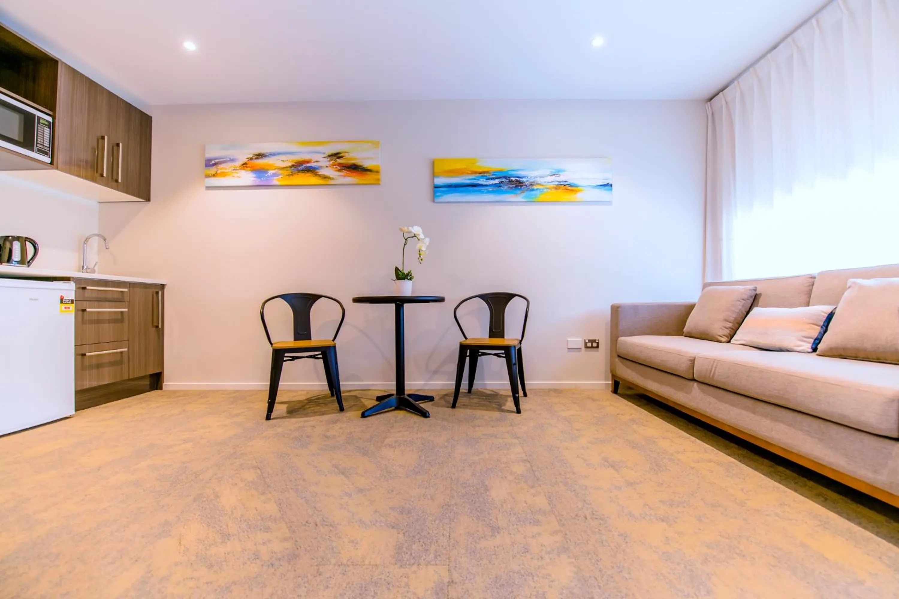 Kitchen or kitchenette in Alpine Hotel