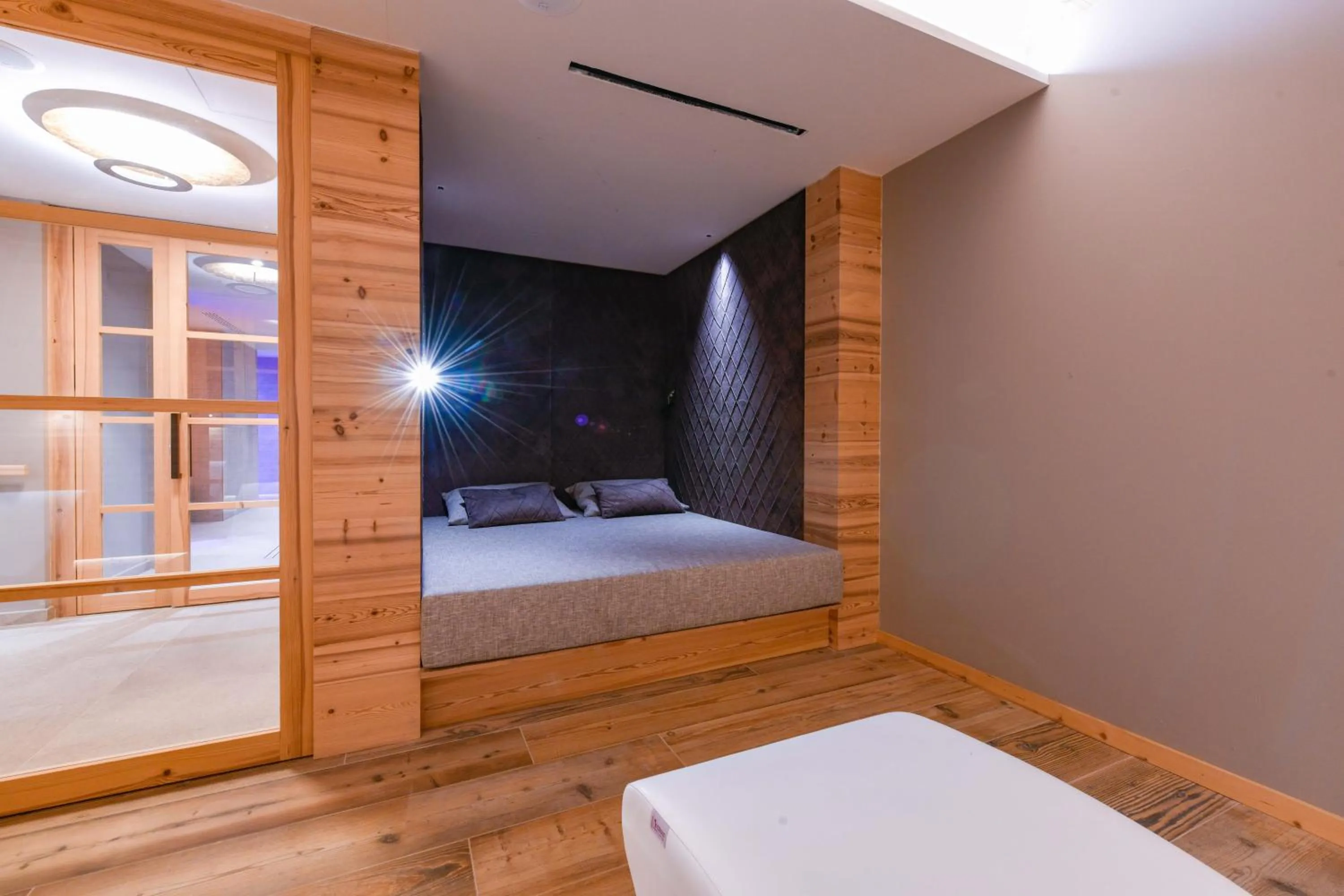 Sauna, Bed in Bepy Hotel Garni