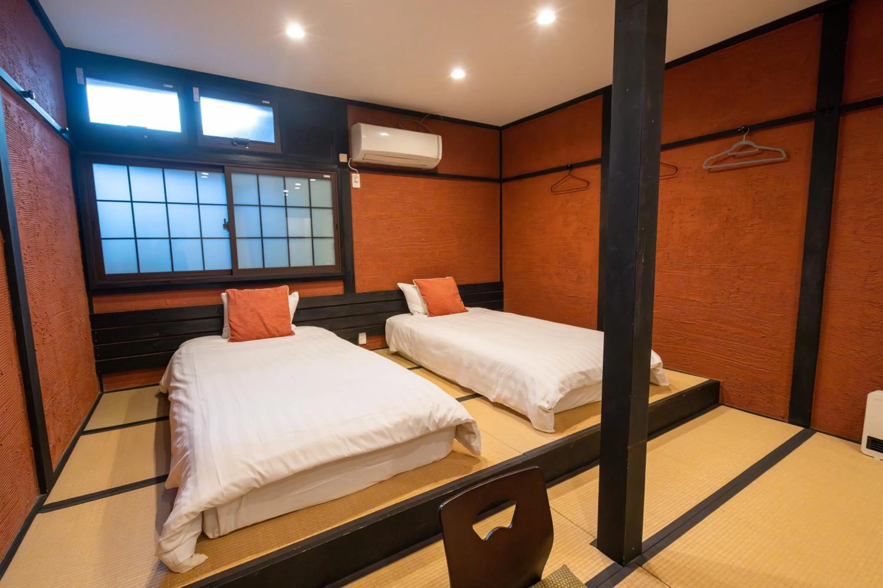 Bed in NAKAZ Machiya , Osaka Umeda