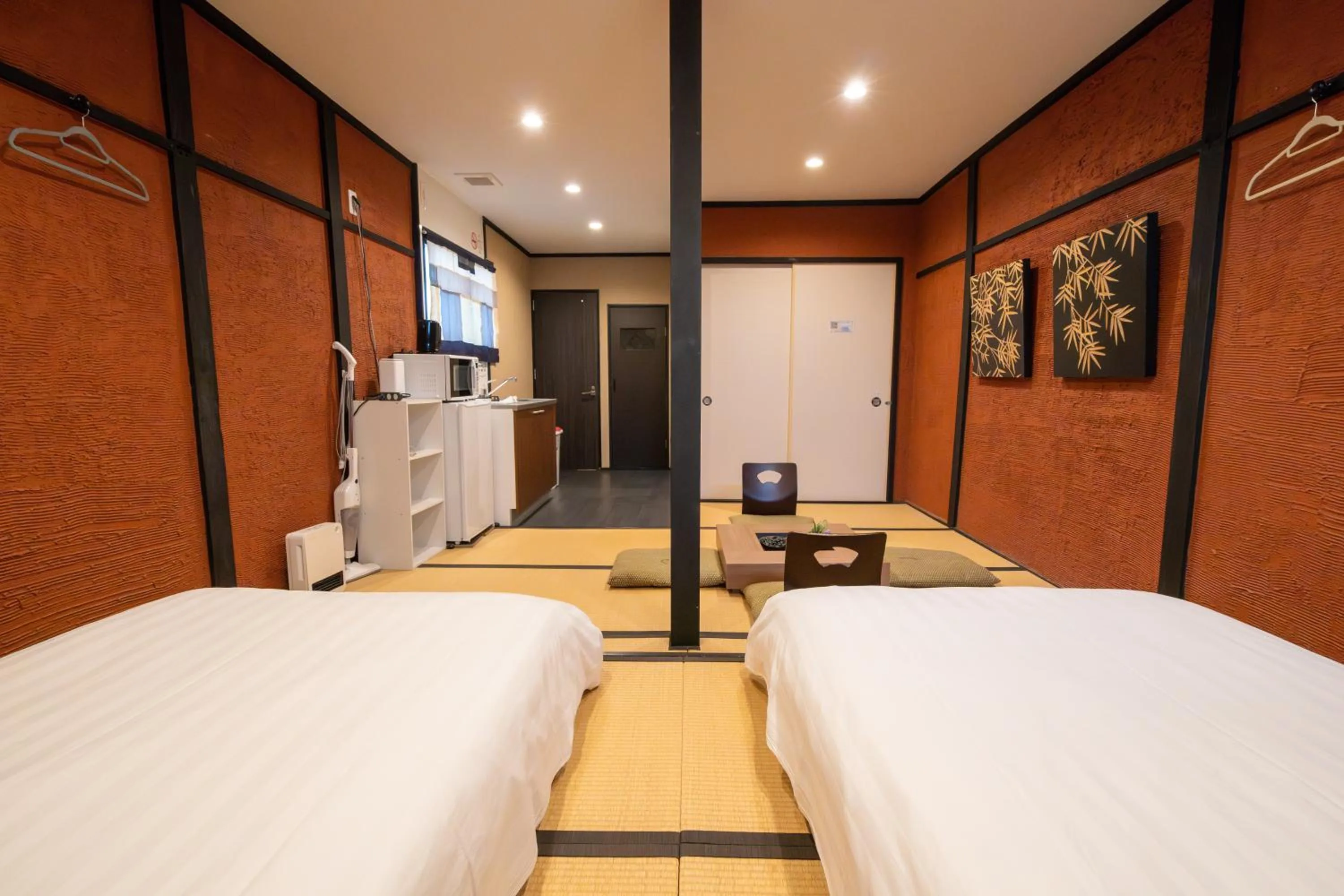 Bed in NAKAZ Machiya , Osaka Umeda