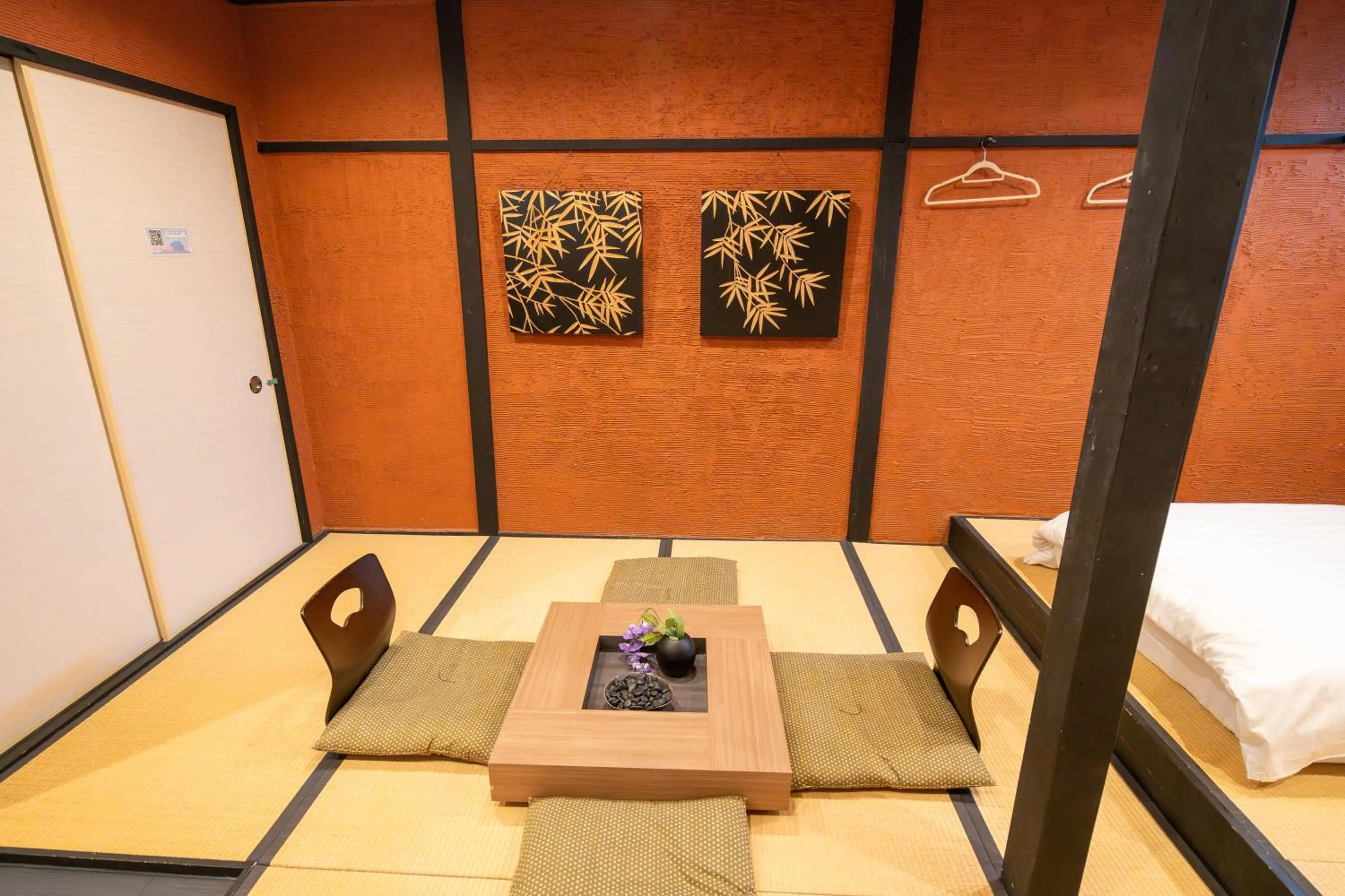 Bed in NAKAZ Machiya , Osaka Umeda