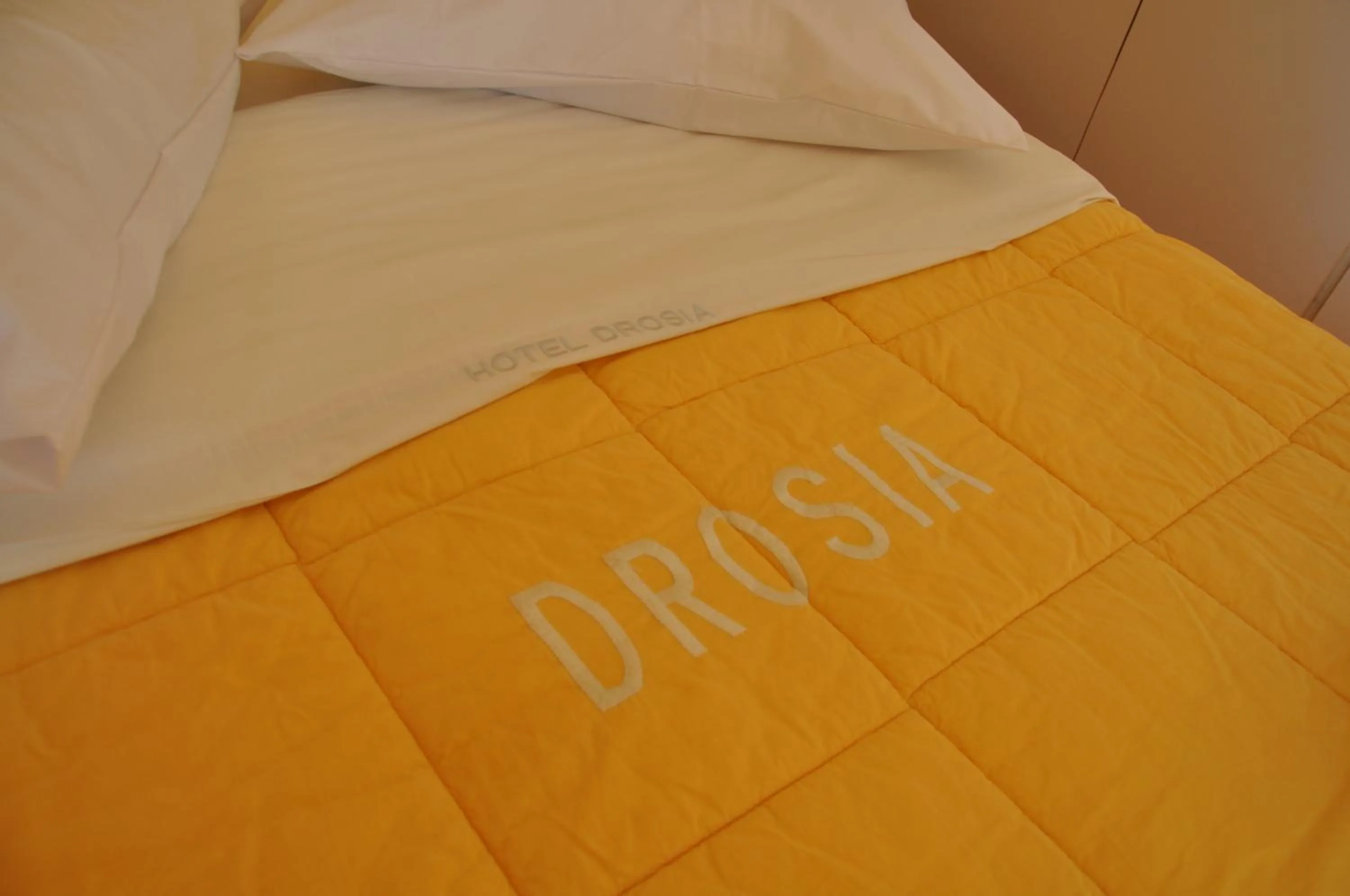 Bed in Hotel Drosia