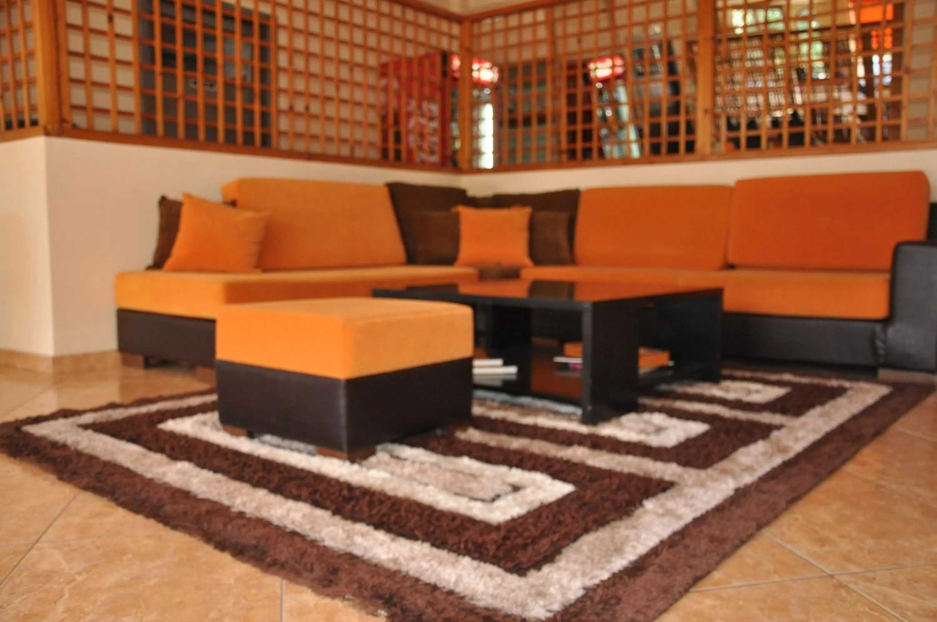 Communal lounge/ TV room in Hotel Drosia