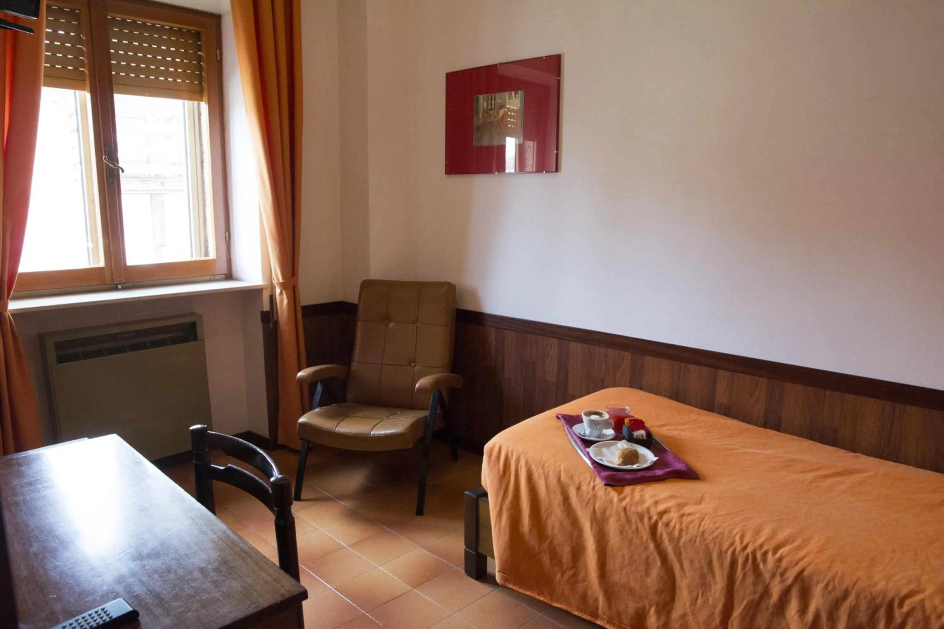 Bed in Hotel Caldora