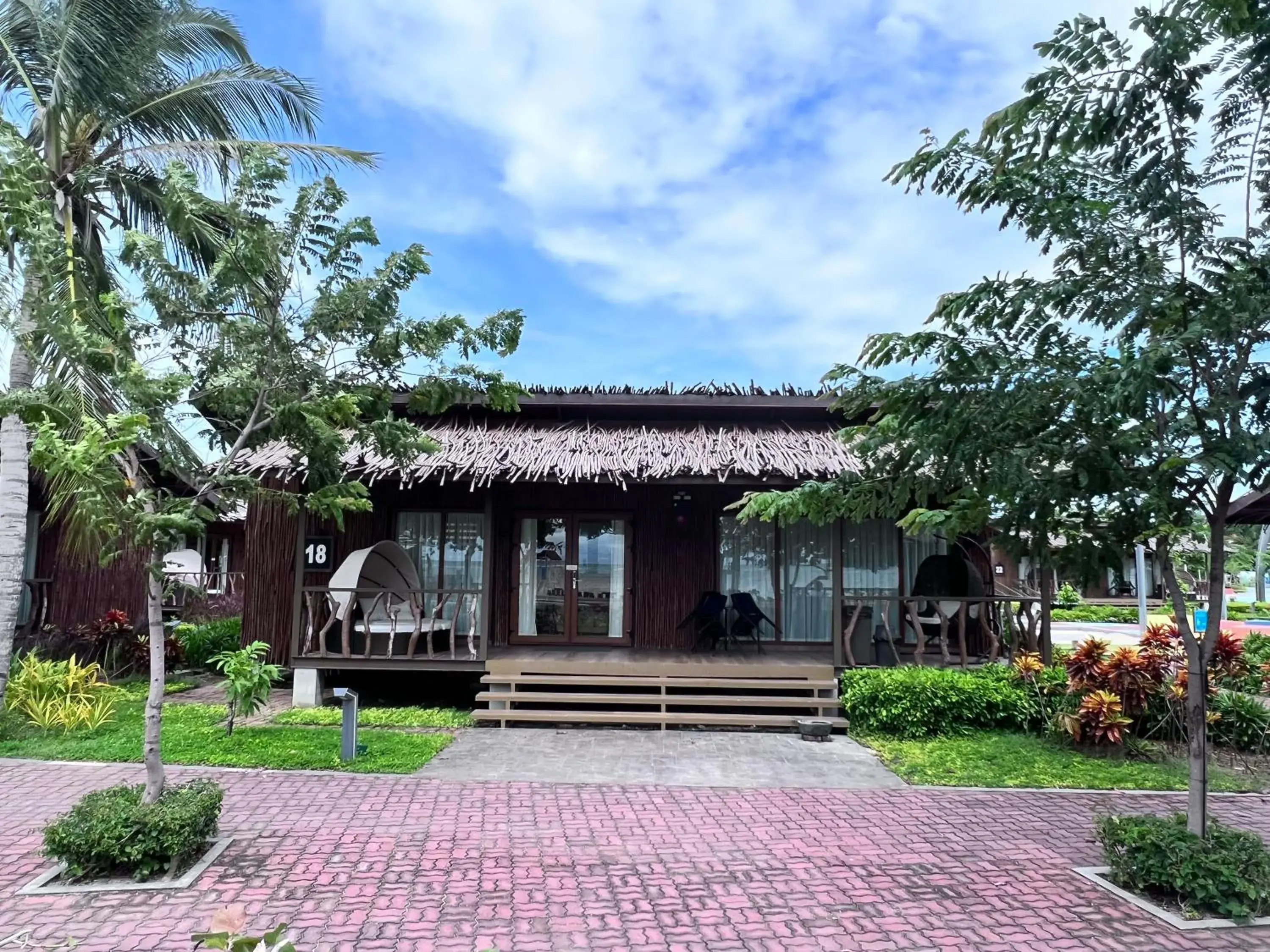 Sea view in Crusoe Cabins Casobe Sea view in Crusoe Cabins Casobe