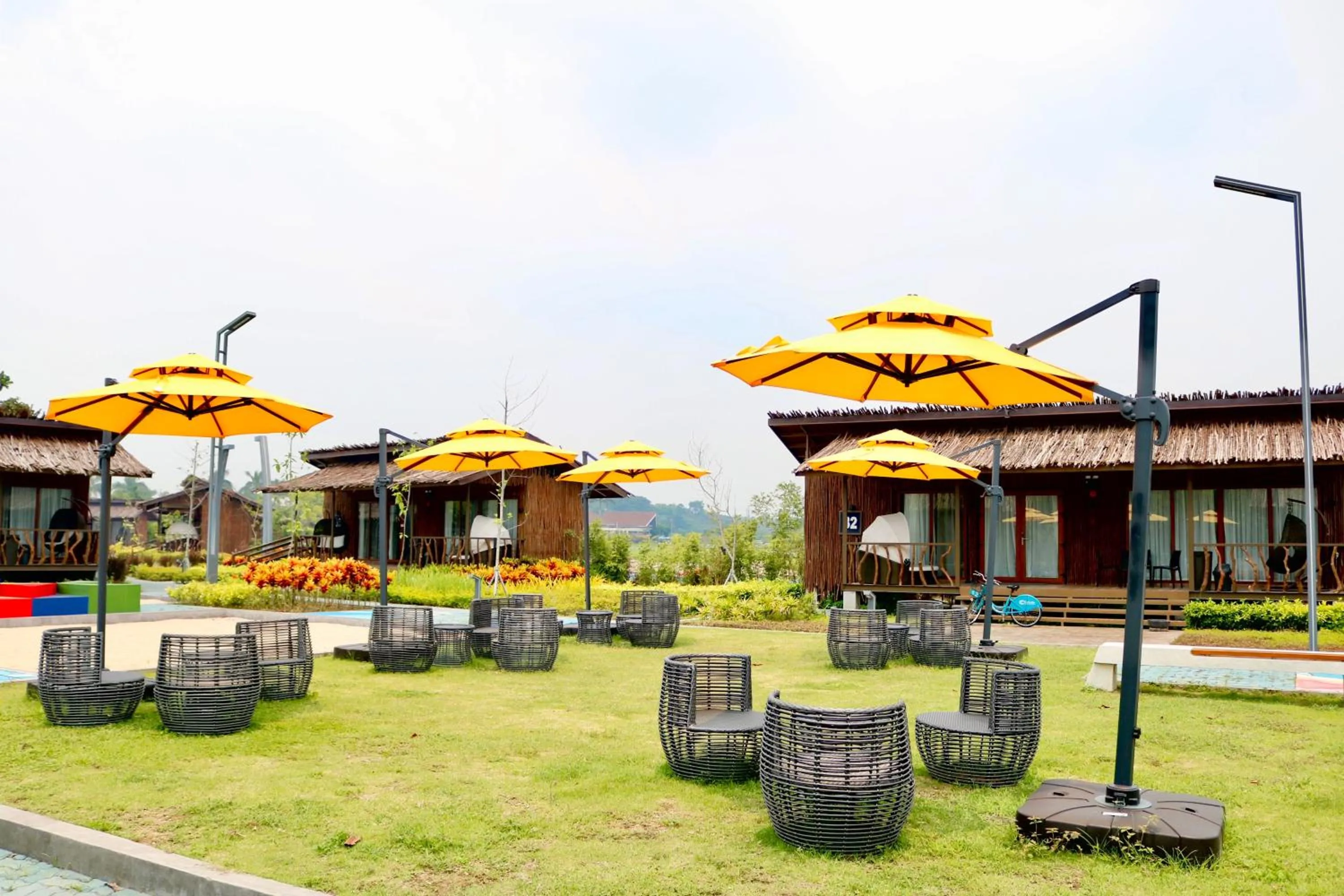 sunbed in Crusoe Cabins Casobe