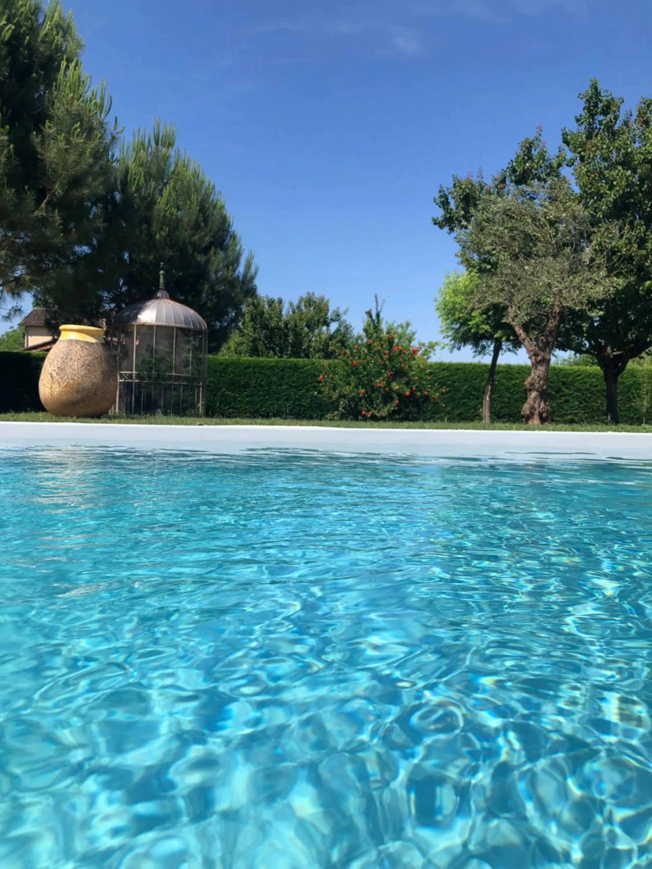 Pool view in L'Intemporelle B&B