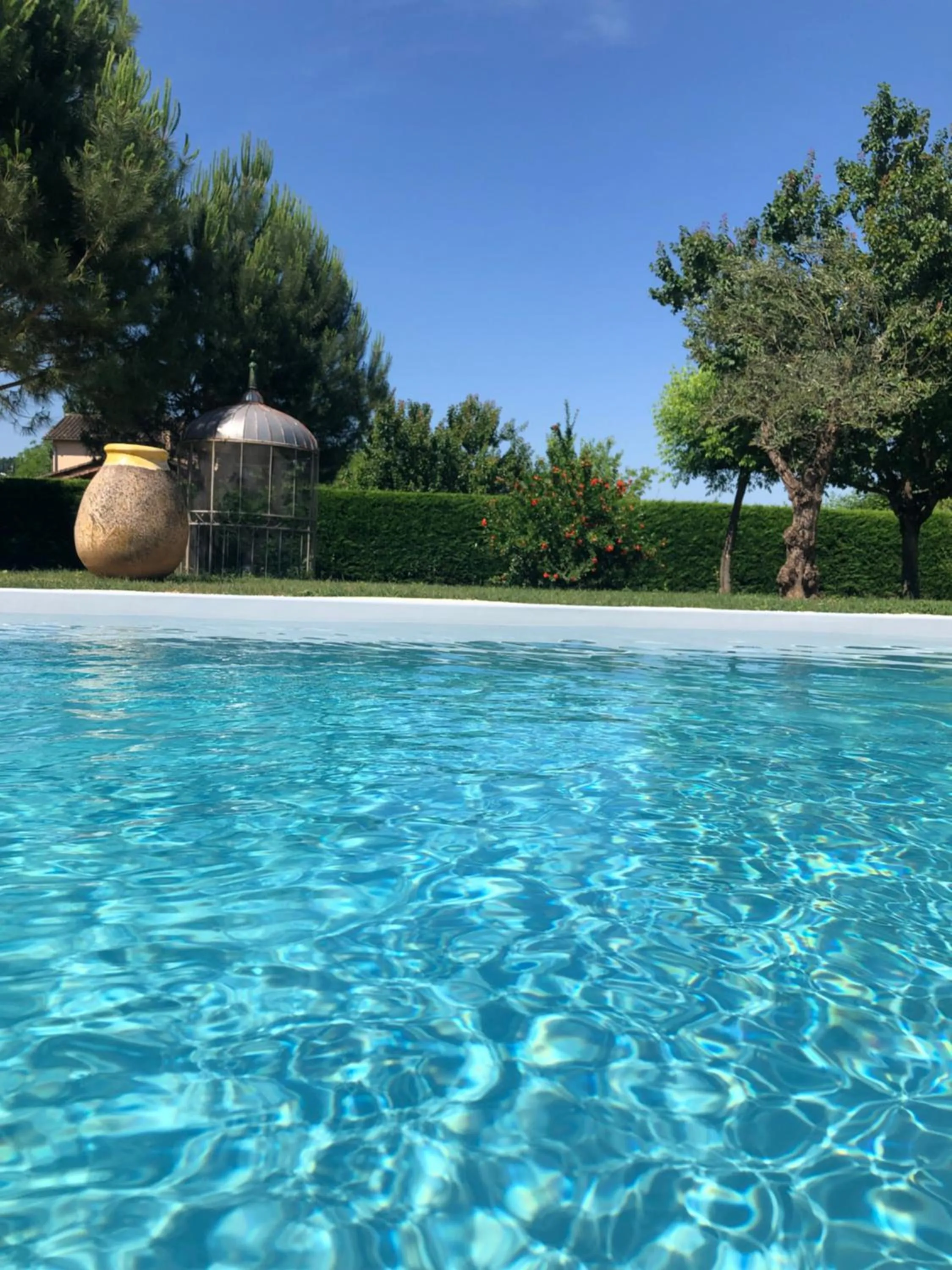 Swimming pool in L'Intemporelle B&B