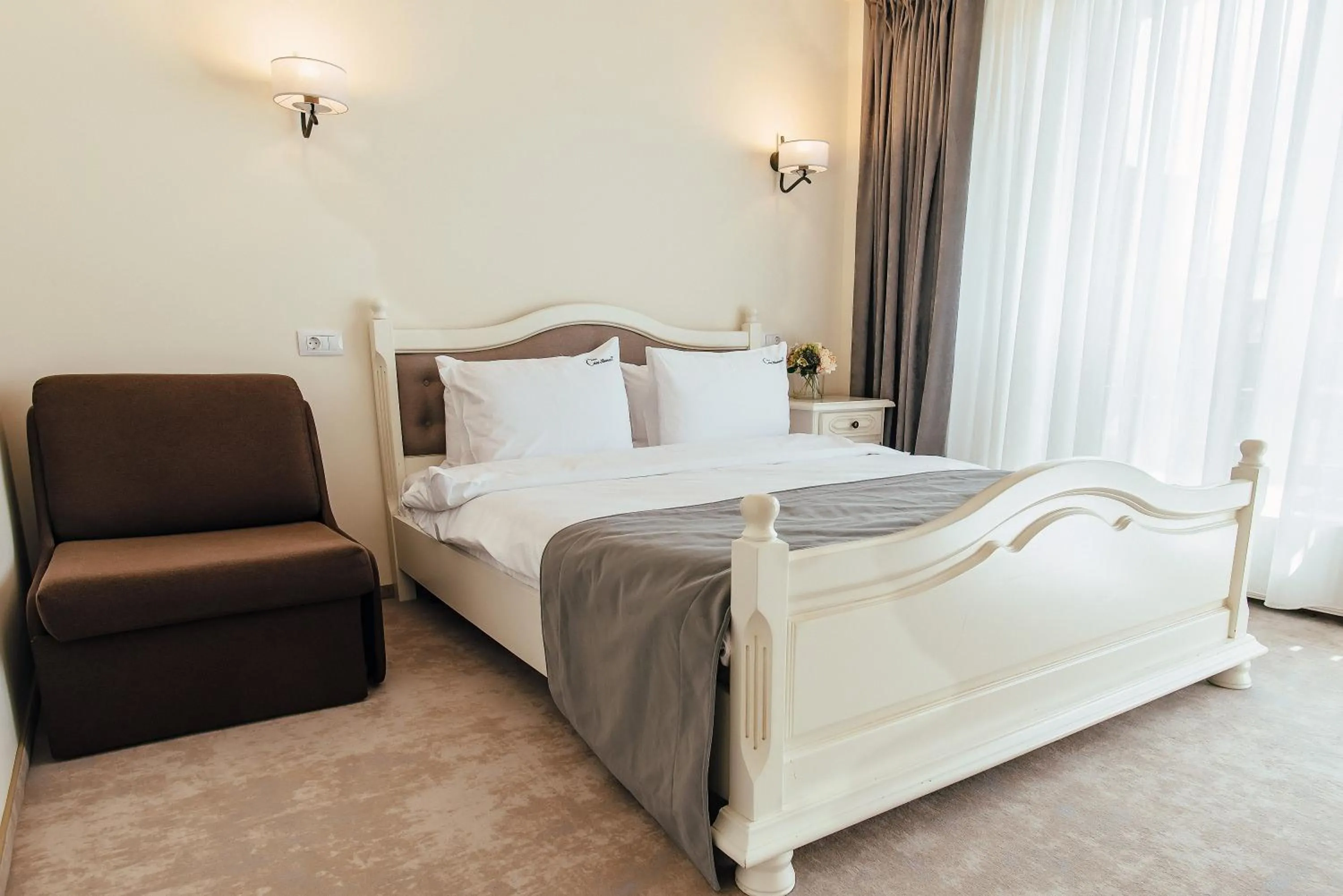 Bed in Pension Casa Humor