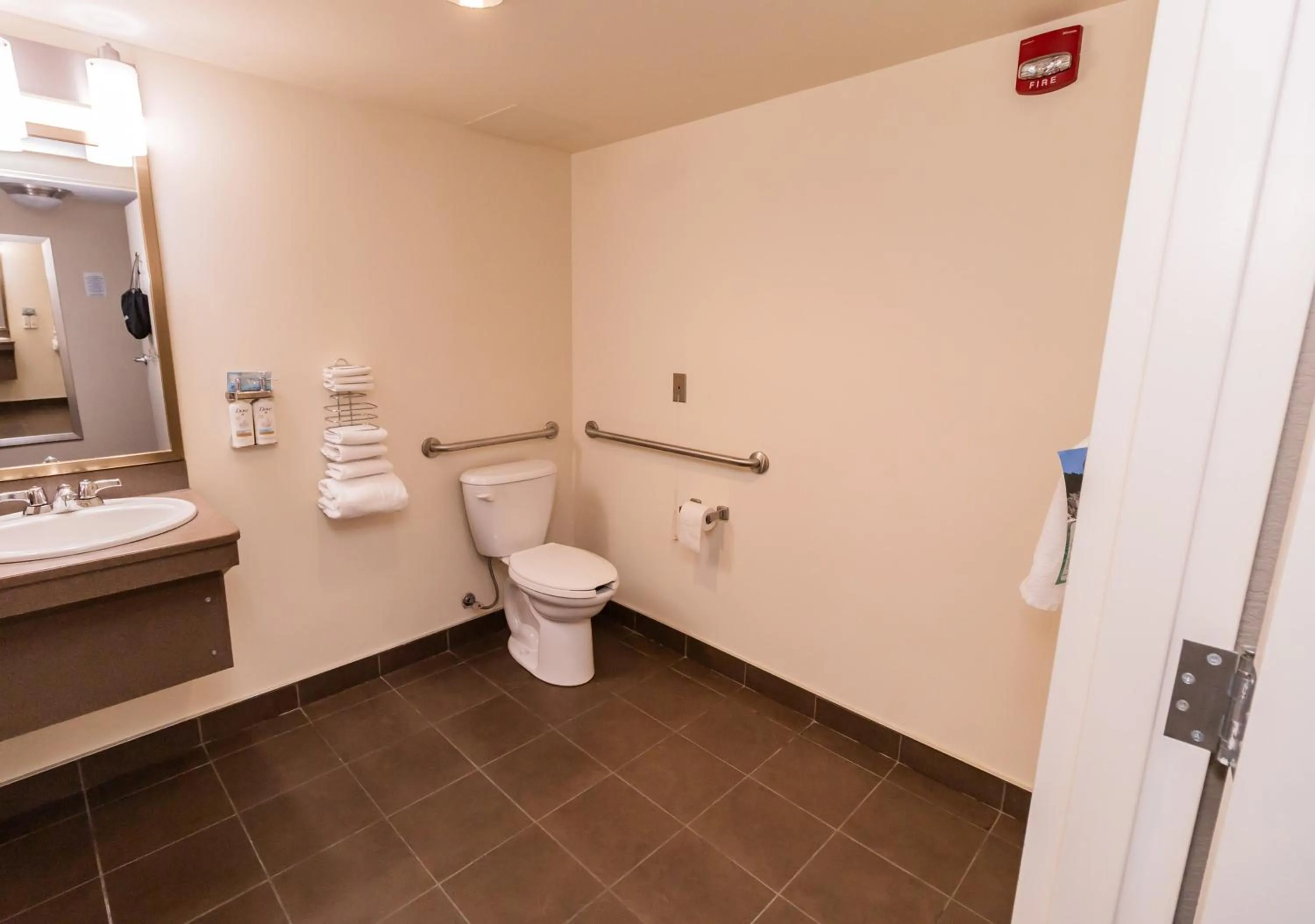 Toilet in Deer Lake Horizon Hotel