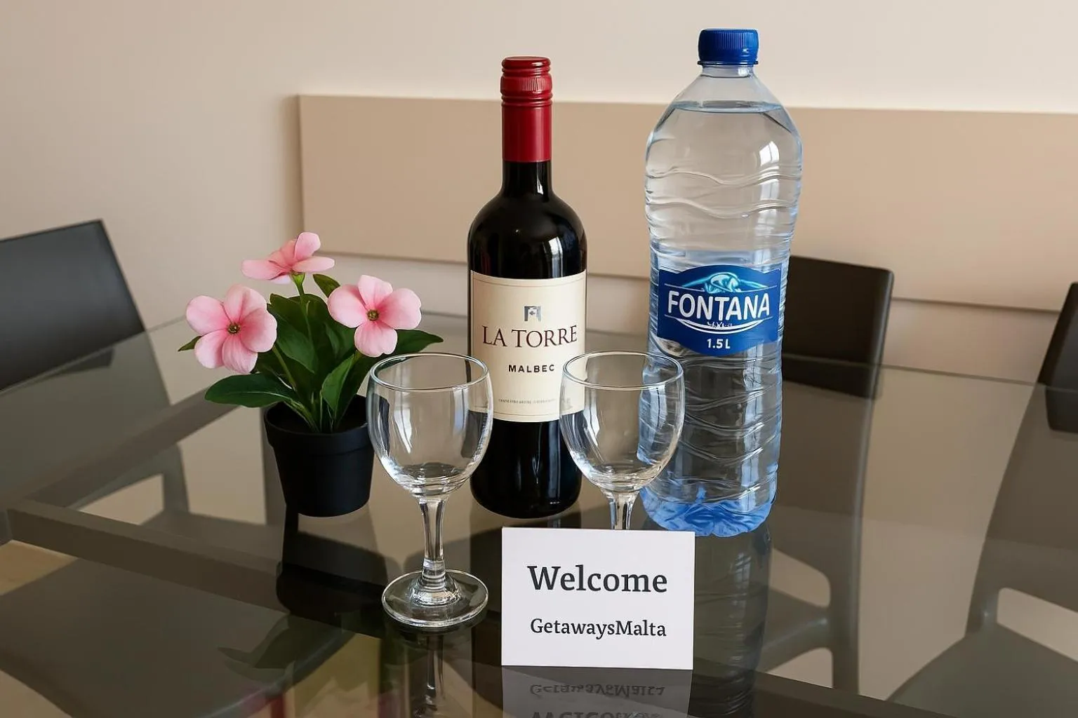 Drinks in Harbour Lights seafront 2 bedroom apartments with panoramic sea views - by Getawaysmalta
