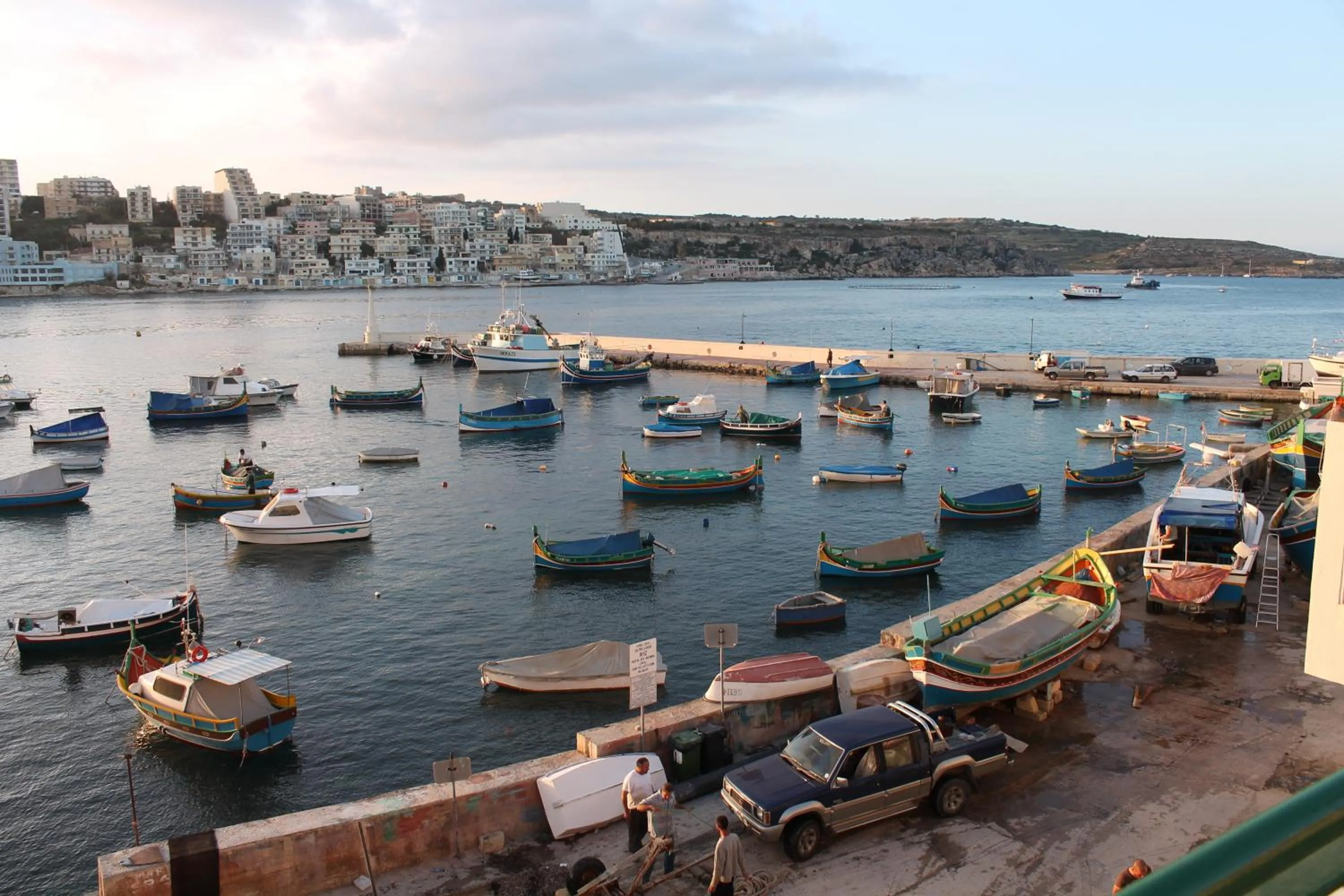 Balcony/Terrace in Harbour Lights seafront 2 bedroom apartments with panoramic sea views - by Getawaysmalta