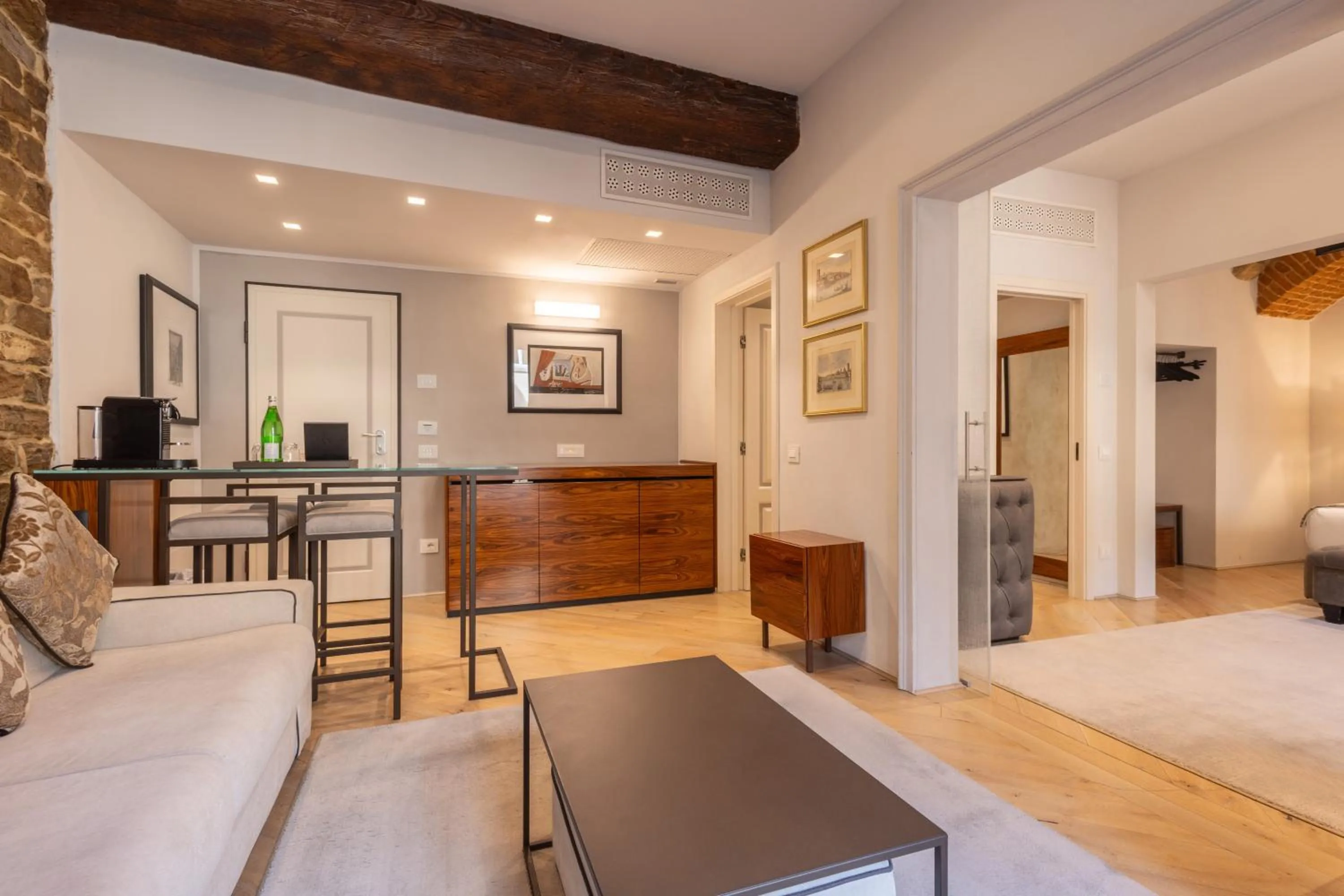 Seating area in Donati Luxury Tower Suites