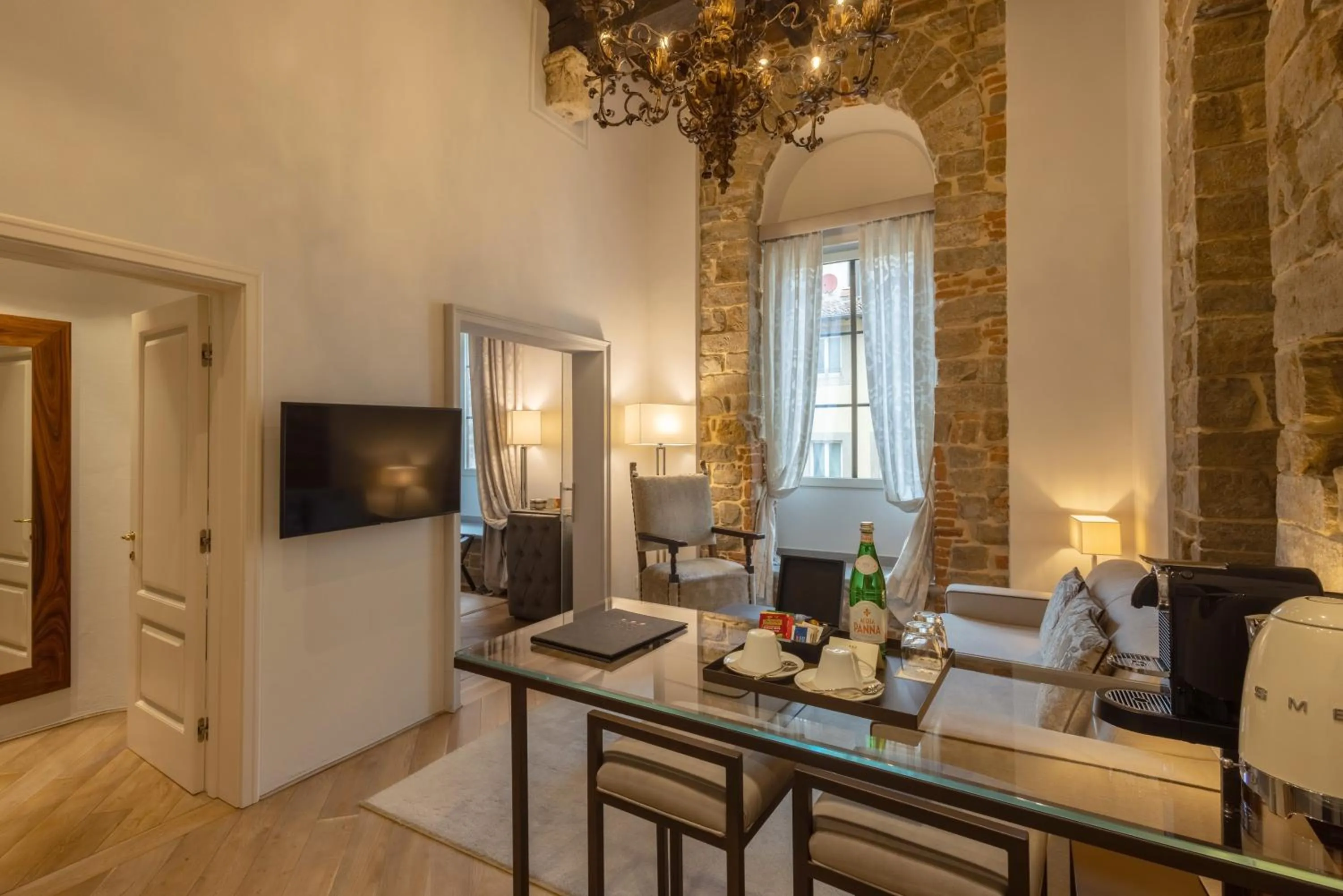 Seating area in Donati Luxury Tower Suites