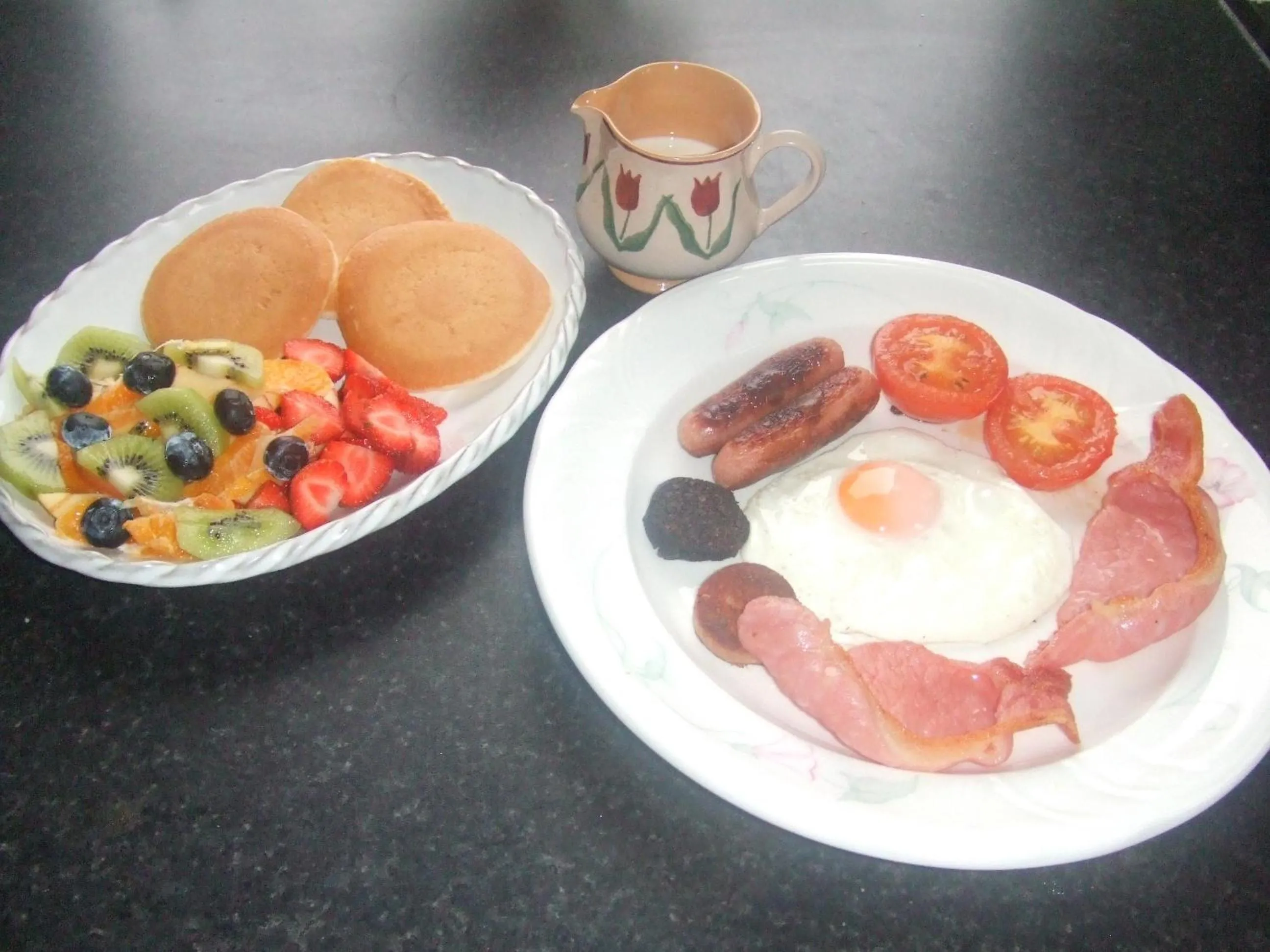 Continental breakfast in River Meadows B&B