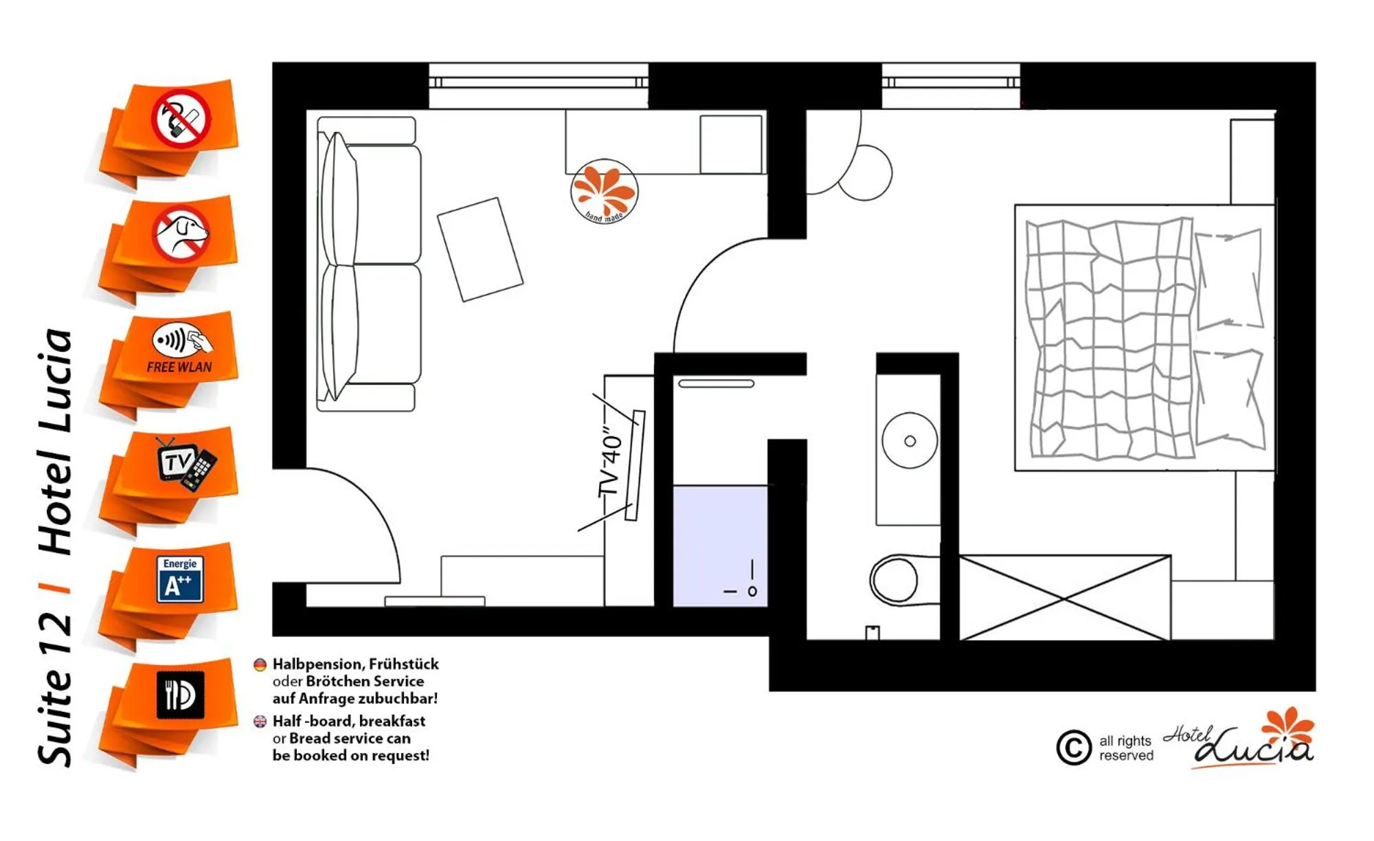 Photo of the whole room in Hotel Lucia - 3 Sterne Superior