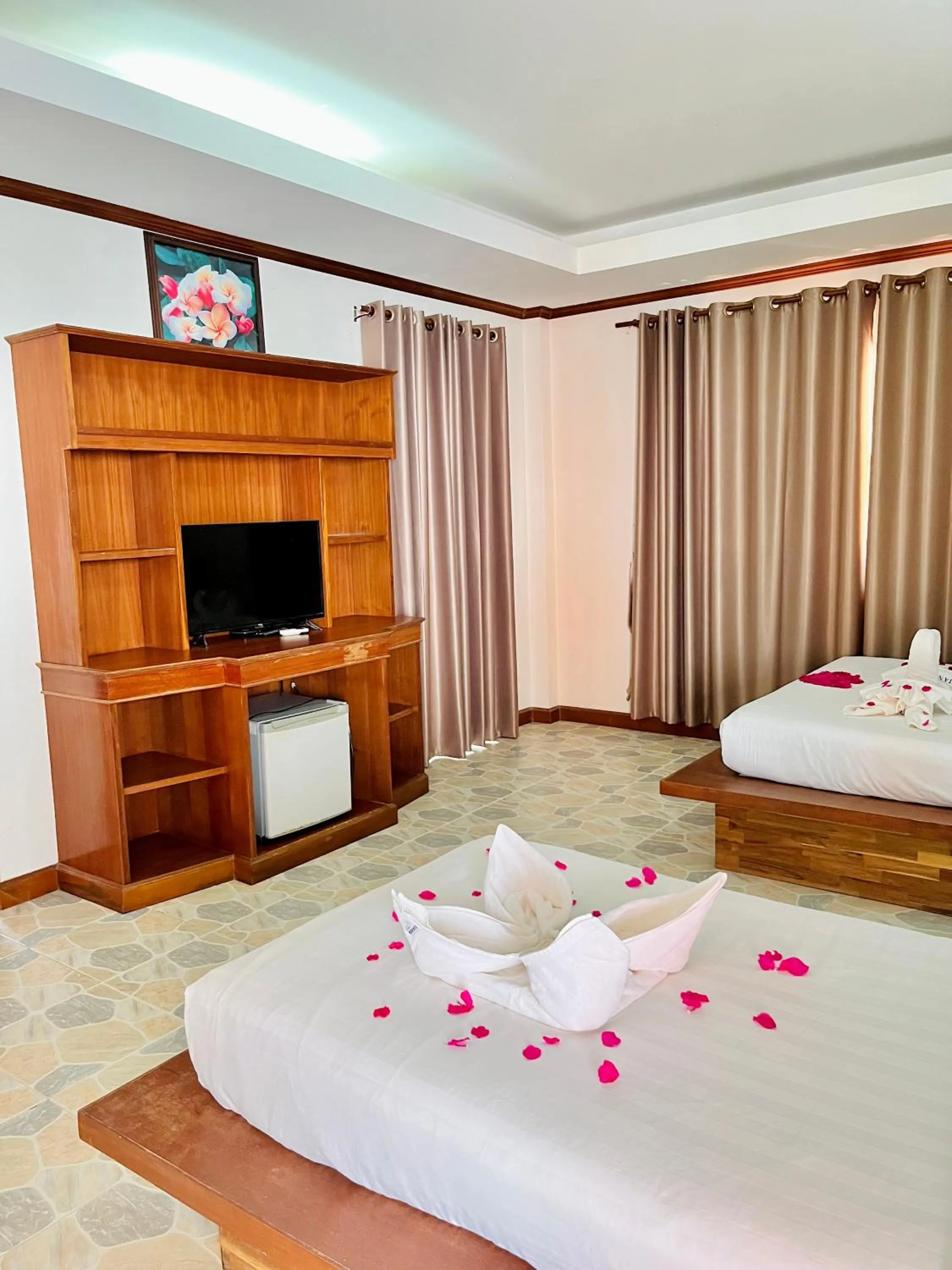 Bed in Lanta Nature House