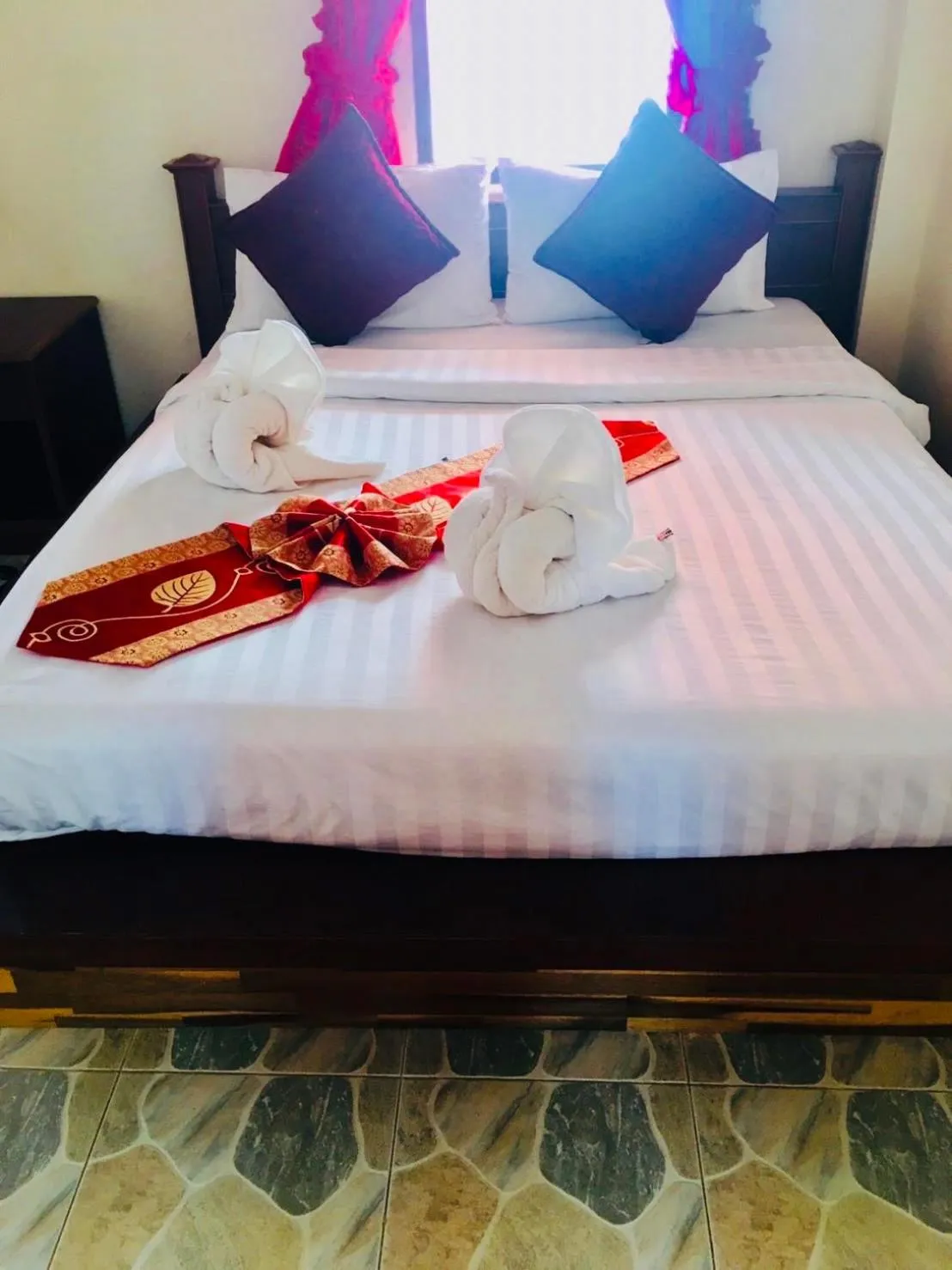 Bed in Lanta Nature House