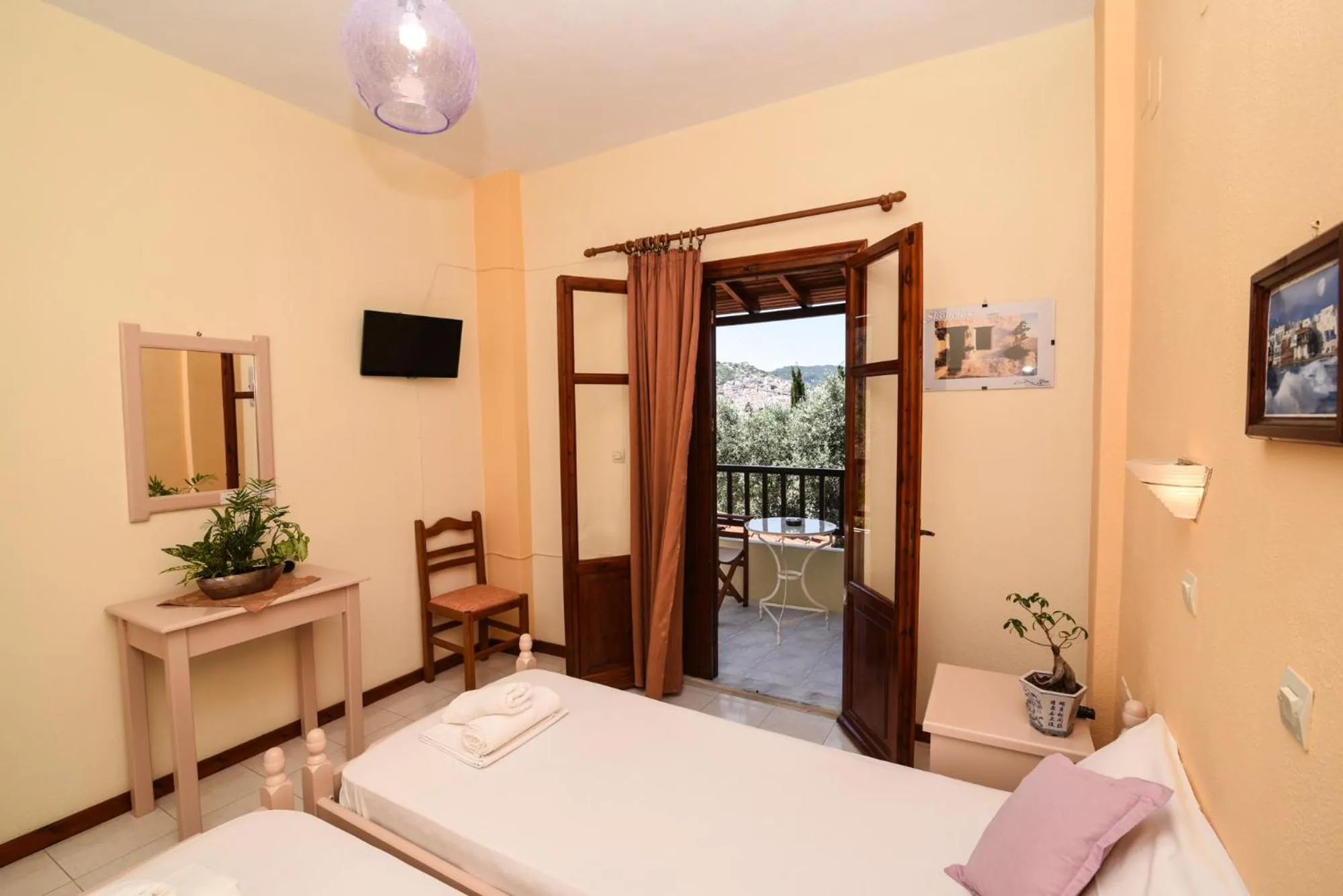 Bedroom, Bed in Studios Filippos