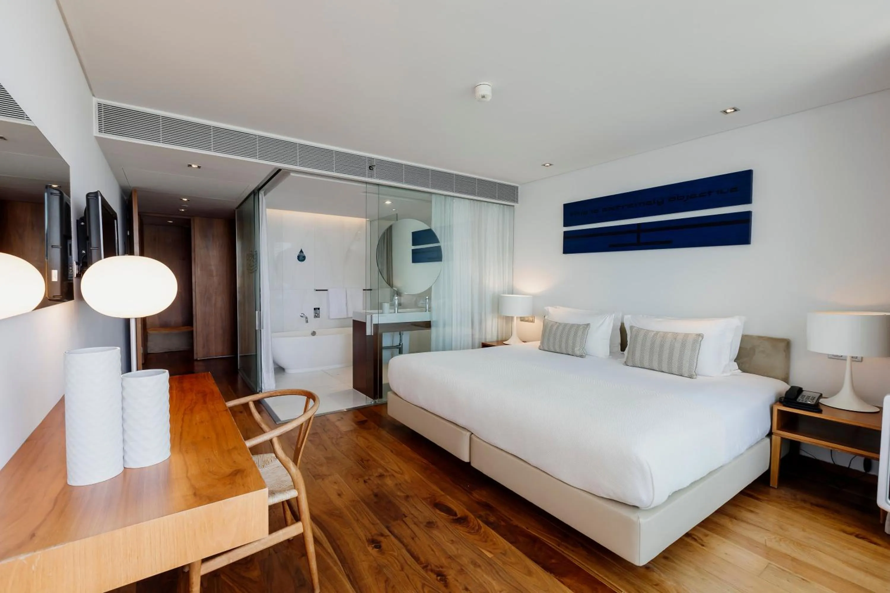 Bed in Troia Design Hotel