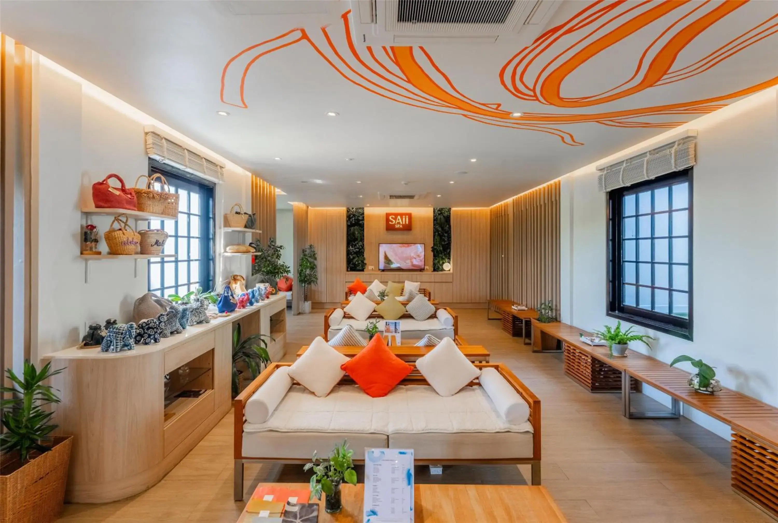 Lobby or reception in SAii Lagoon Maldives, Curio Collection By Hilton Lobby or reception in SAii Lagoon Maldives, Curio Collection By Hilton