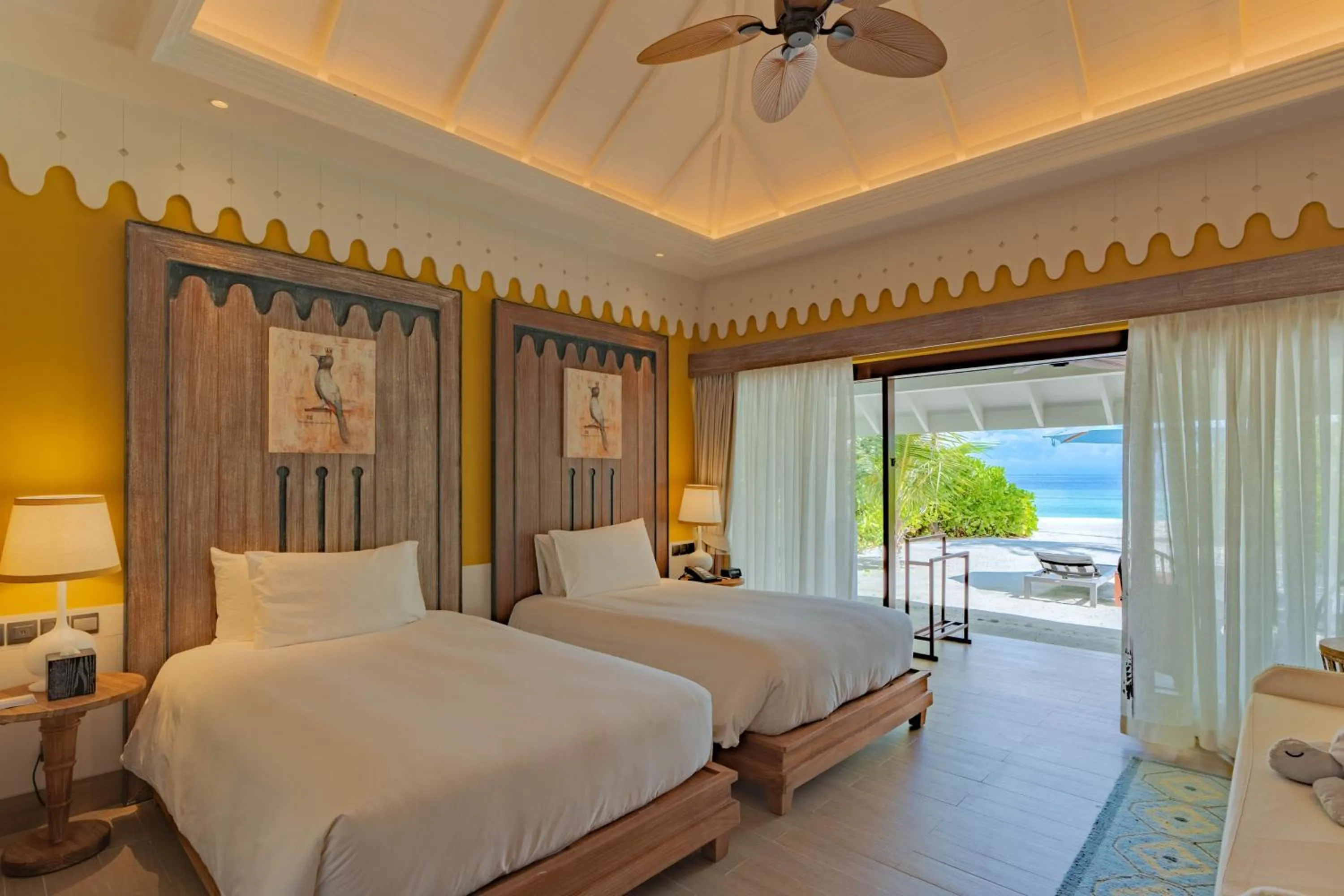 Bed in SAii Lagoon Maldives, Curio Collection By Hilton