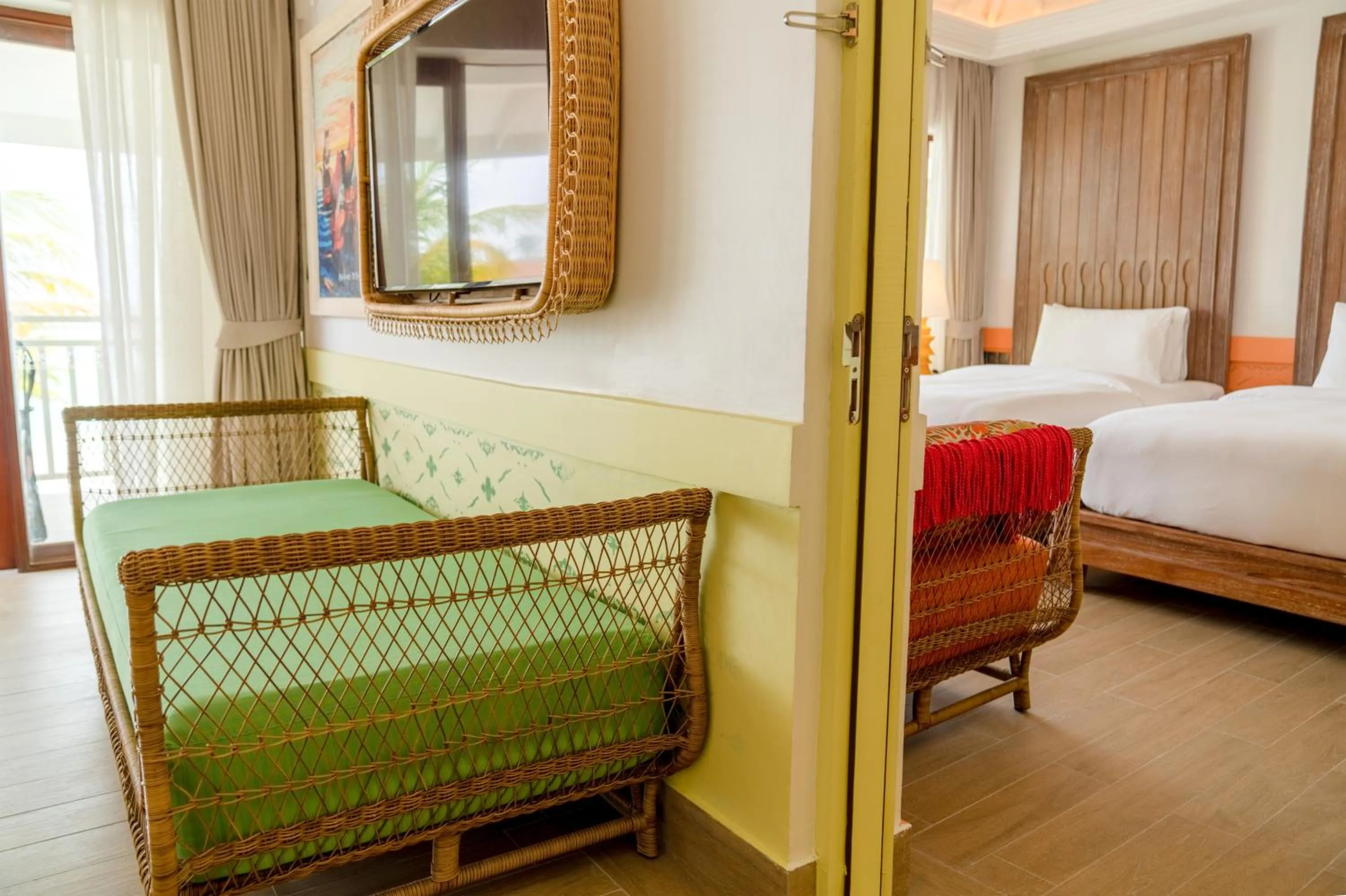 Bedroom, Bed in SAii Lagoon Maldives, Curio Collection By Hilton