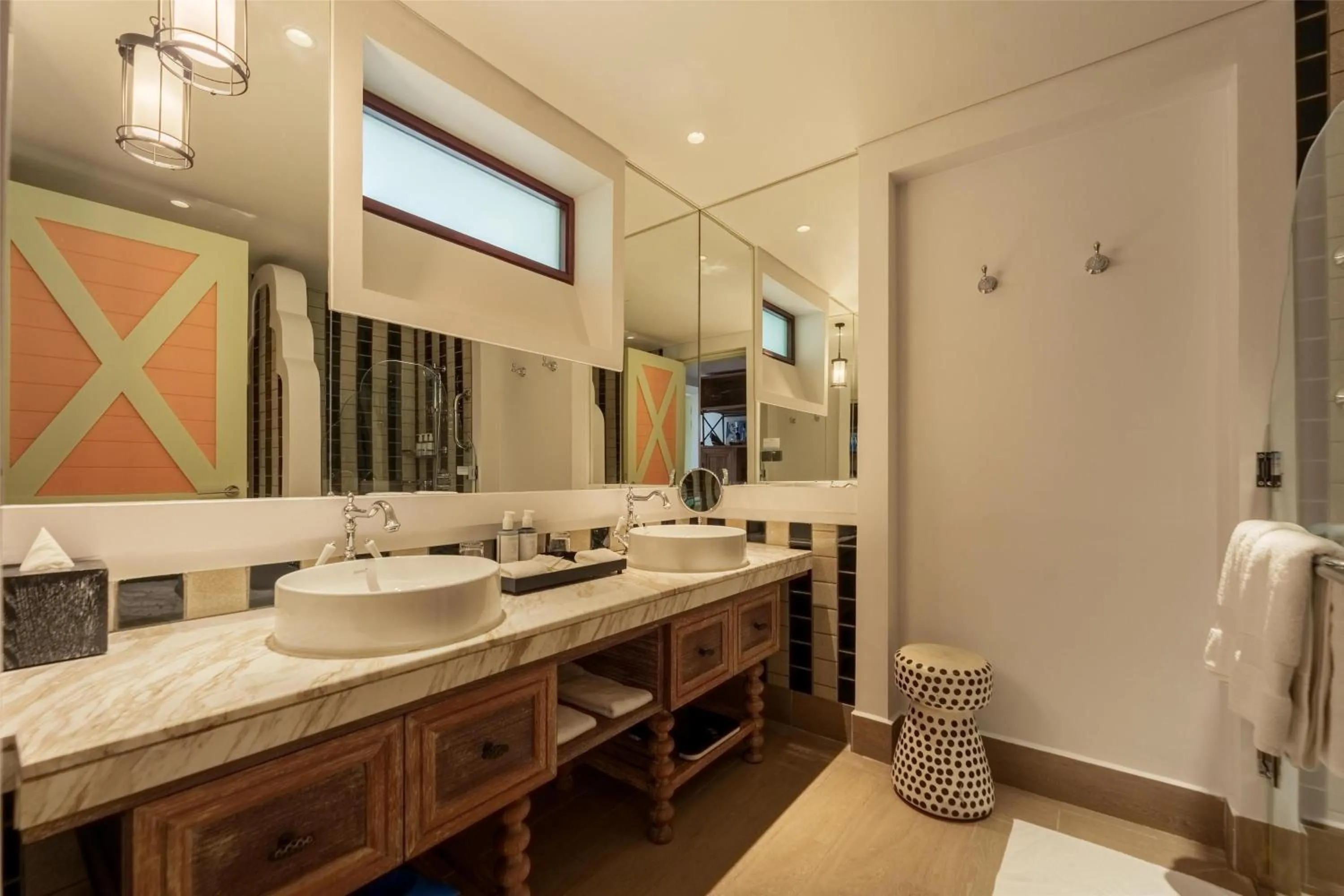 Bathroom in SAii Lagoon Maldives, Curio Collection By Hilton